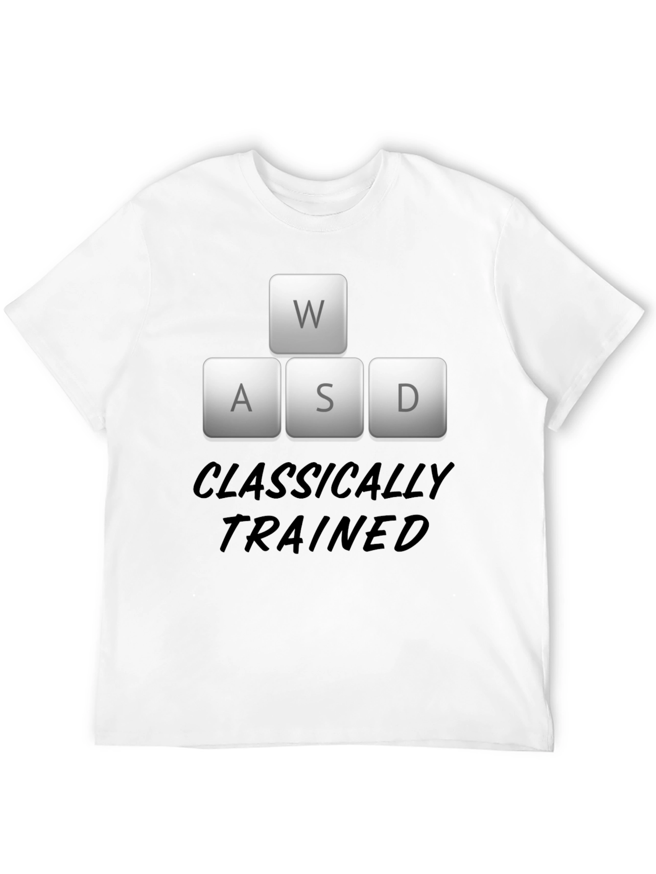 Classically Trained Gamer Black T-Shirt