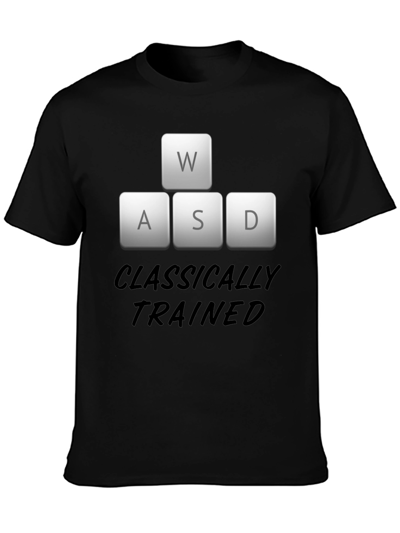 Classically Trained Gamer Black T-Shirt