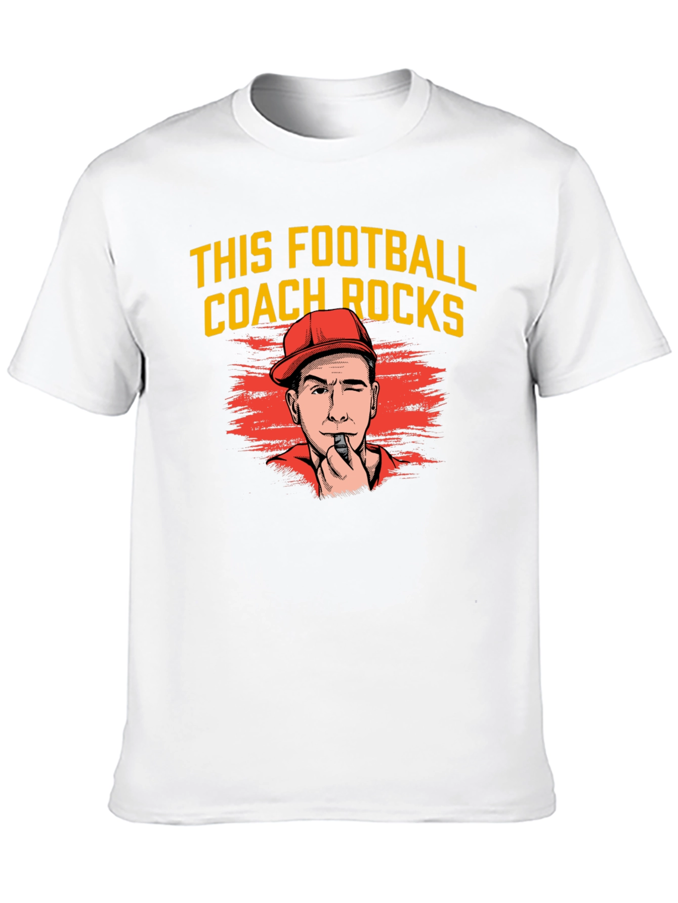 Funny Football Coach T-Shirt - This Coach Rocks