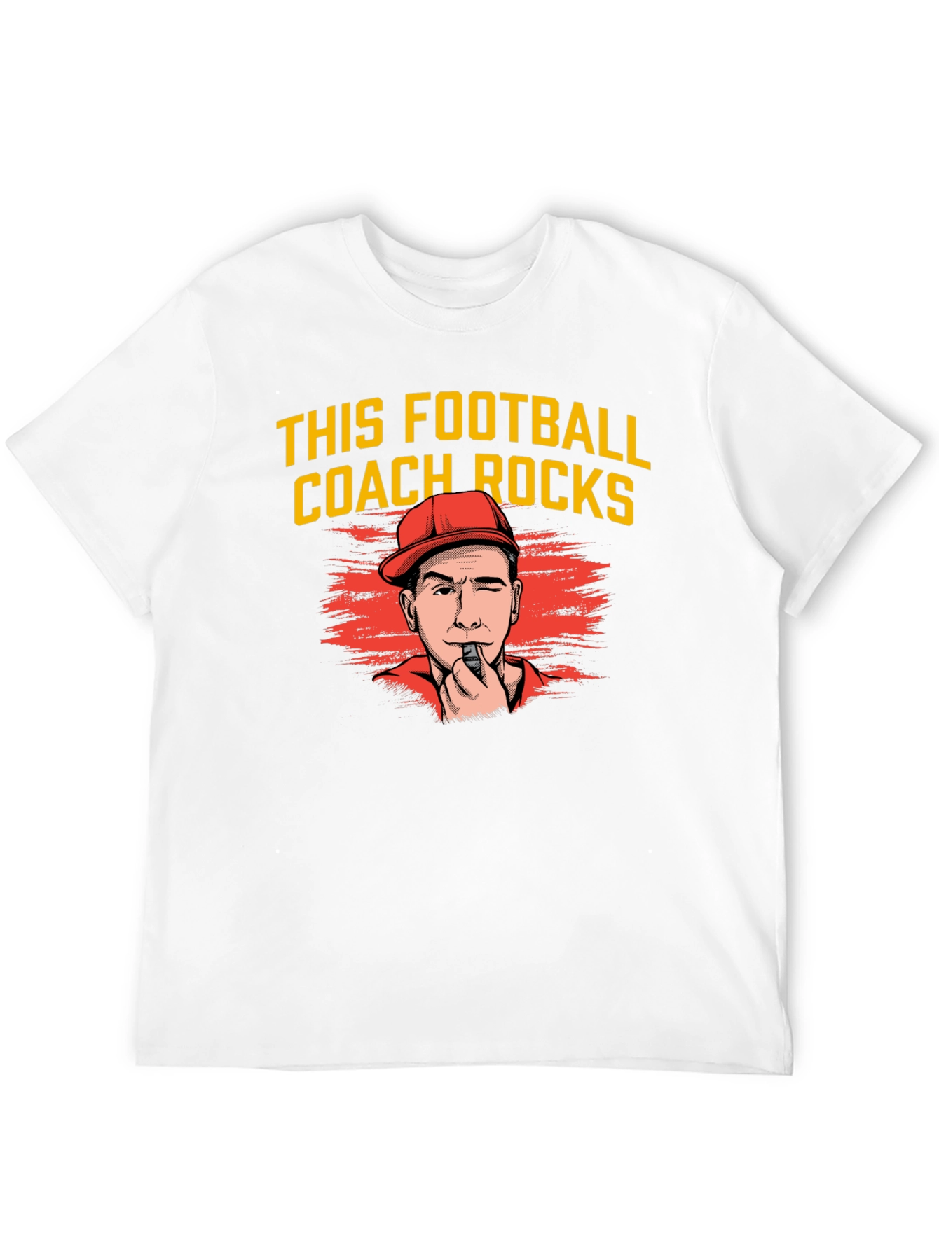 Funny Football Coach T-Shirt - This Coach Rocks