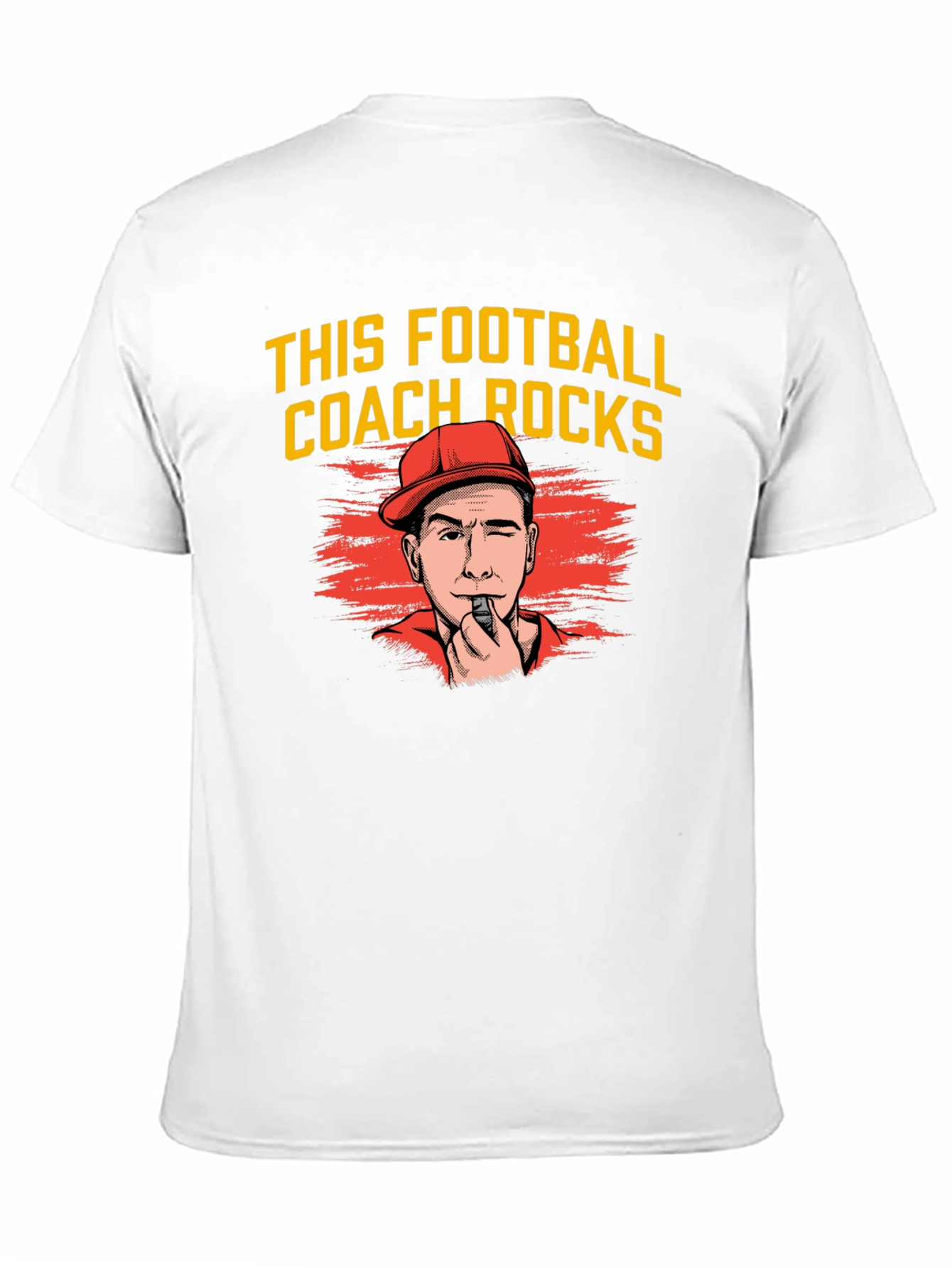 Funny Football Coach T-Shirt - This Coach Rocks