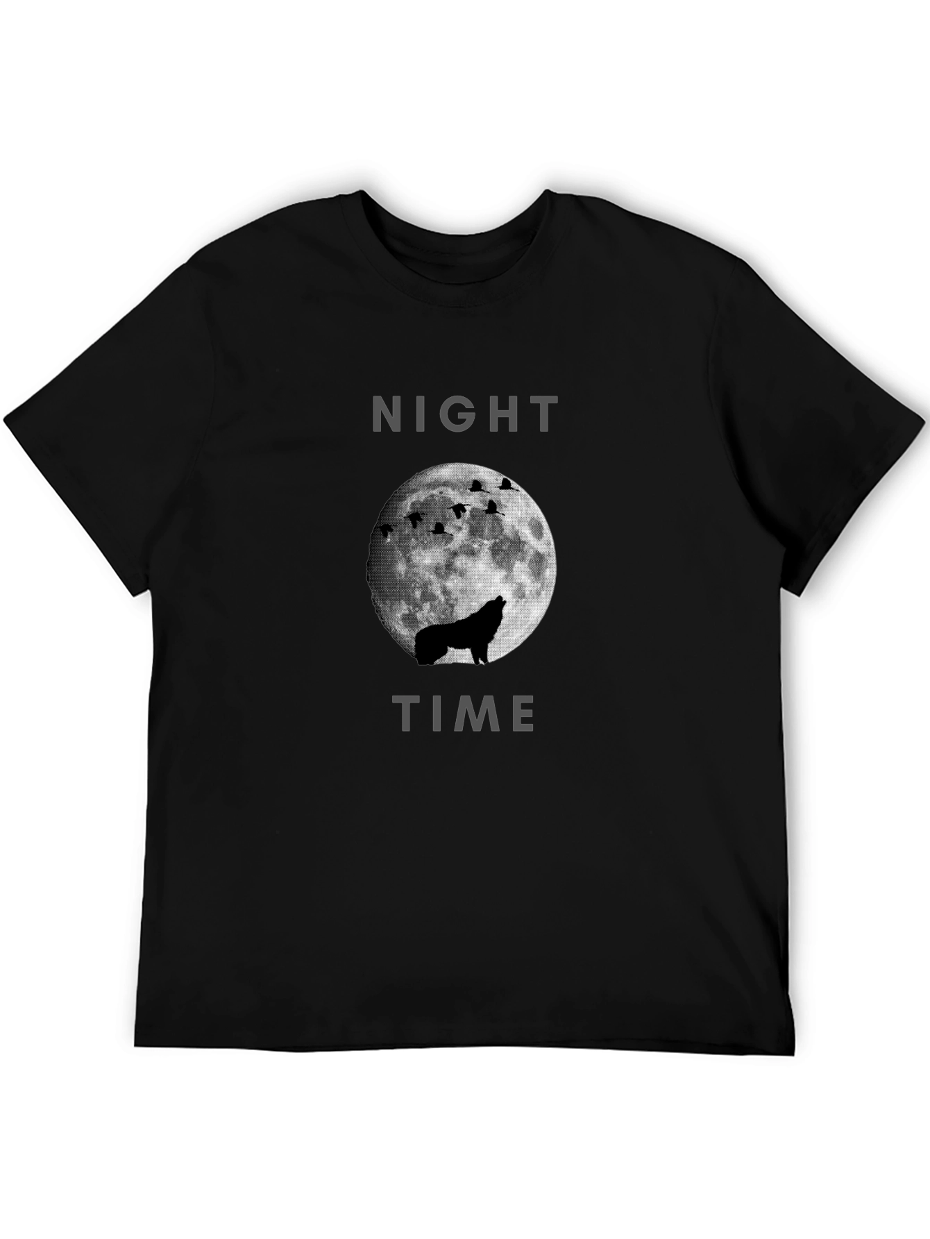 Night Time Wolf Moon Graphic Tee