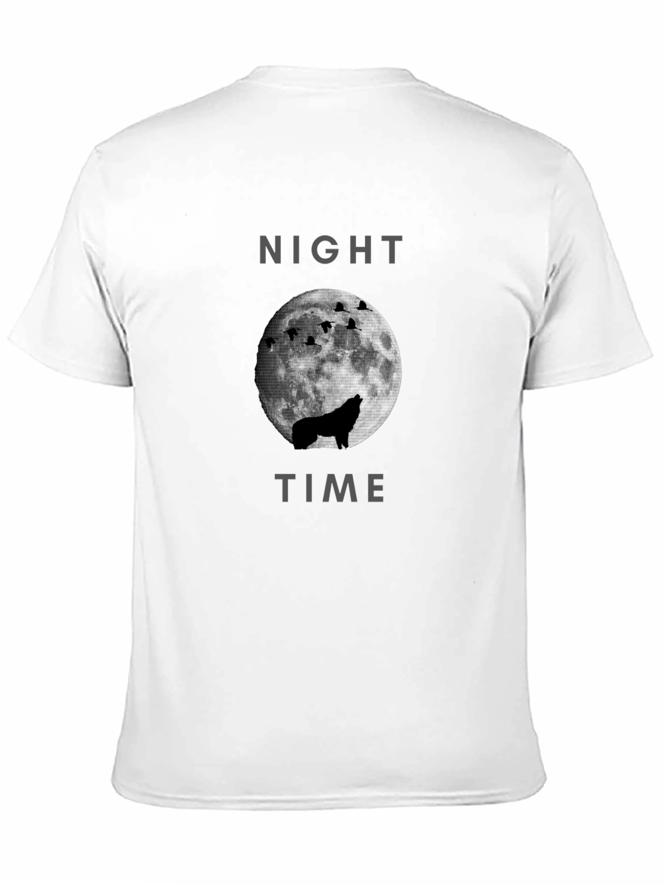 Night Time Wolf Moon Graphic Tee