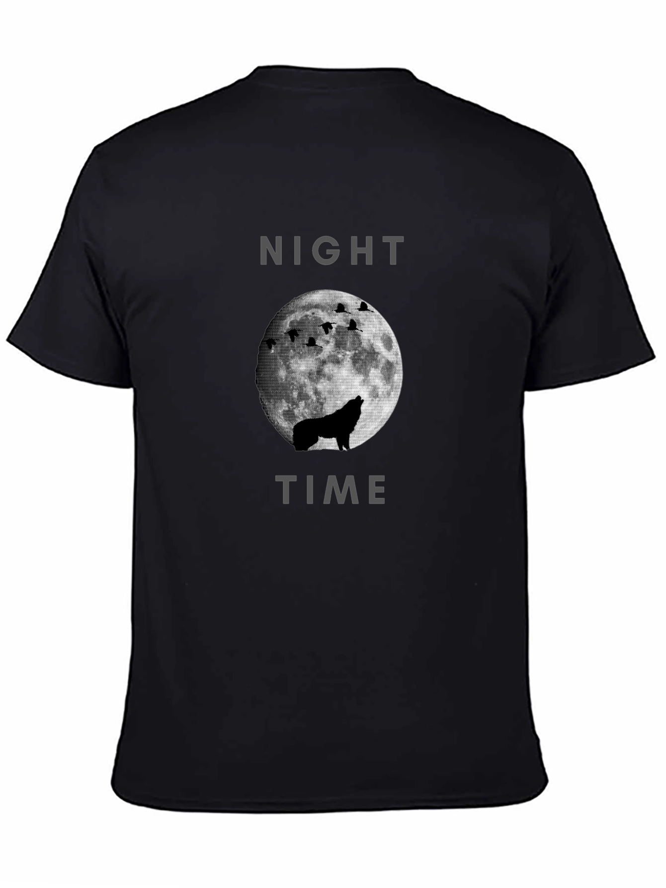 Night Time Wolf Moon Graphic Tee