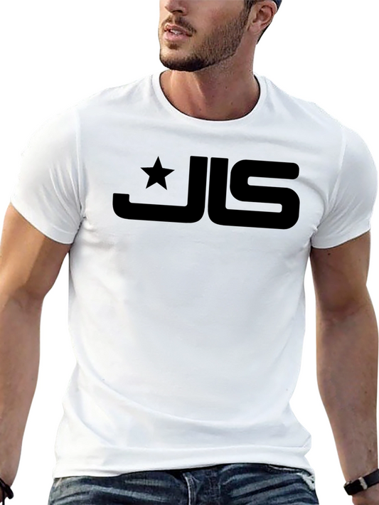 Mens Black T-Shirt with Graphic Logo Design
