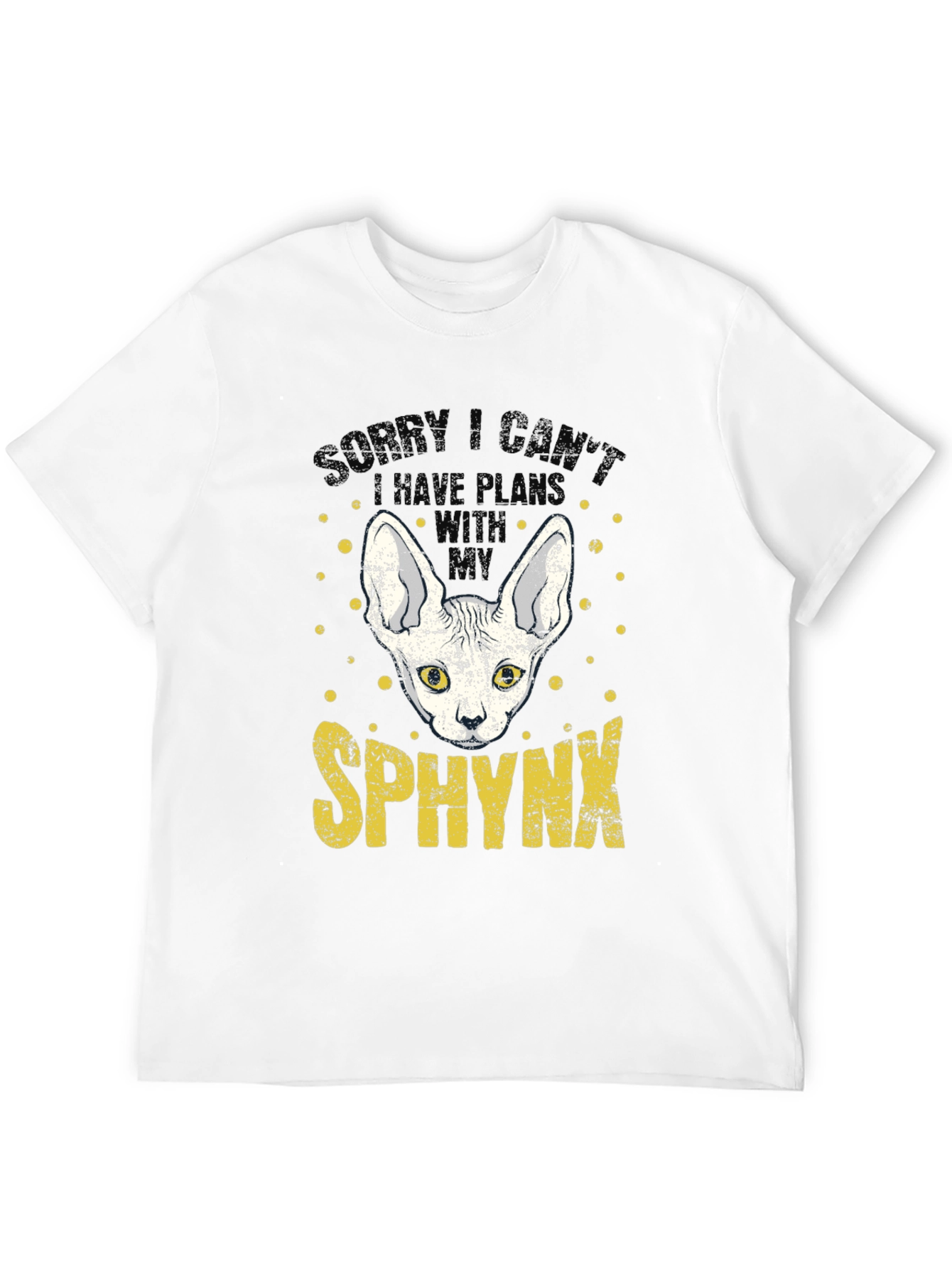 Sphynx Cat Plans Graphic T-Shirt