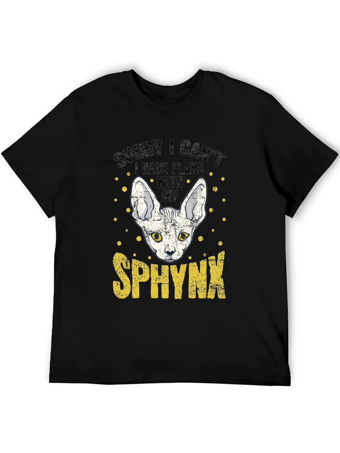 Sphynx Cat Plans Graphic T-Shirt