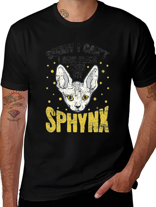 Sphynx Cat Plans Graphic T-Shirt
