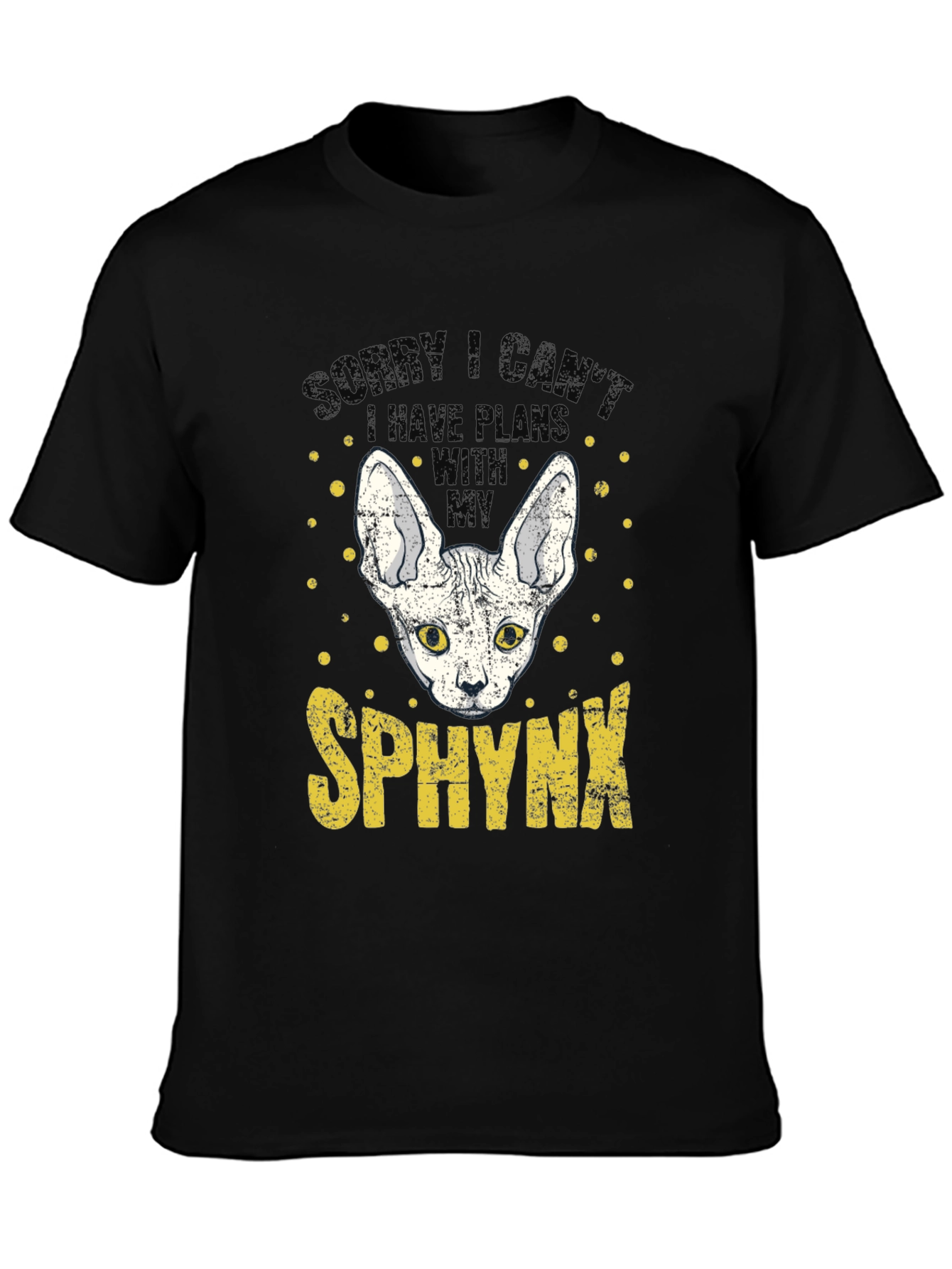 Sphynx Cat Plans Graphic T-Shirt