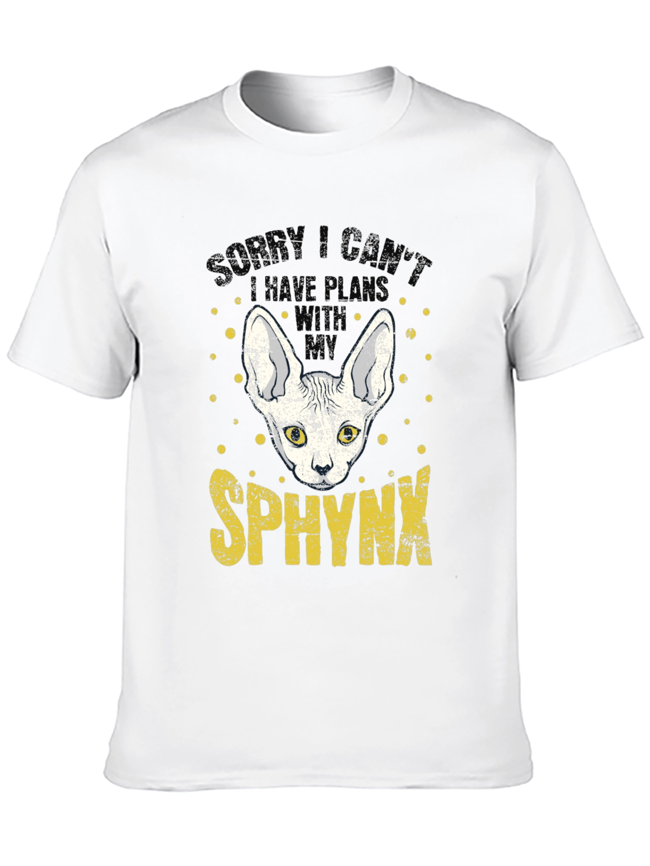 Sphynx Cat Plans Graphic T-Shirt