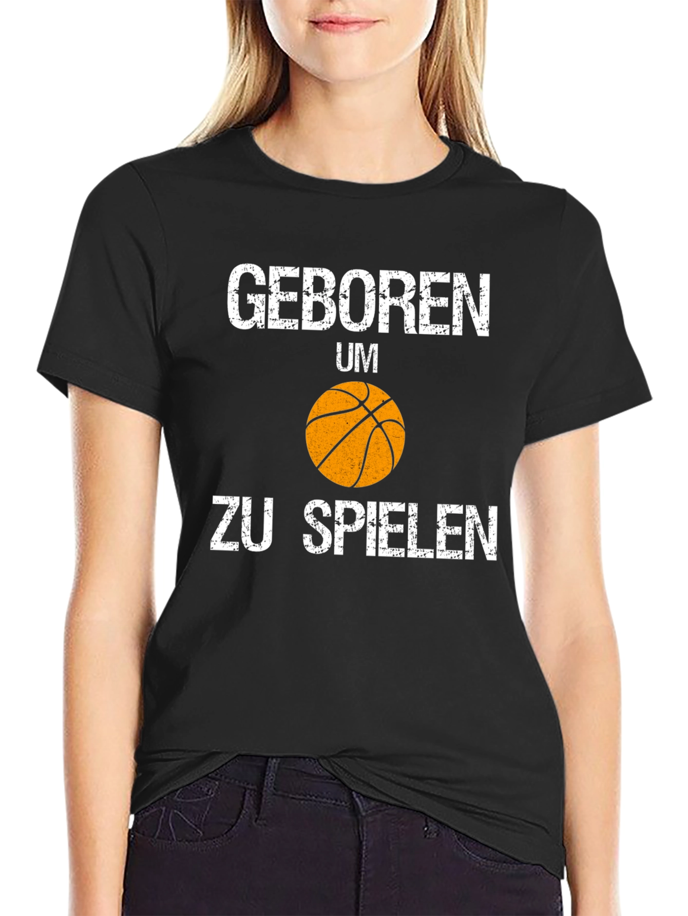 Born to Play Basketball Graphic T-Shirt