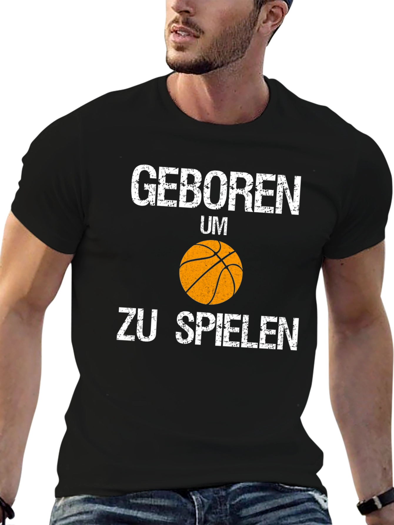 Born to Play Basketball Graphic T-Shirt