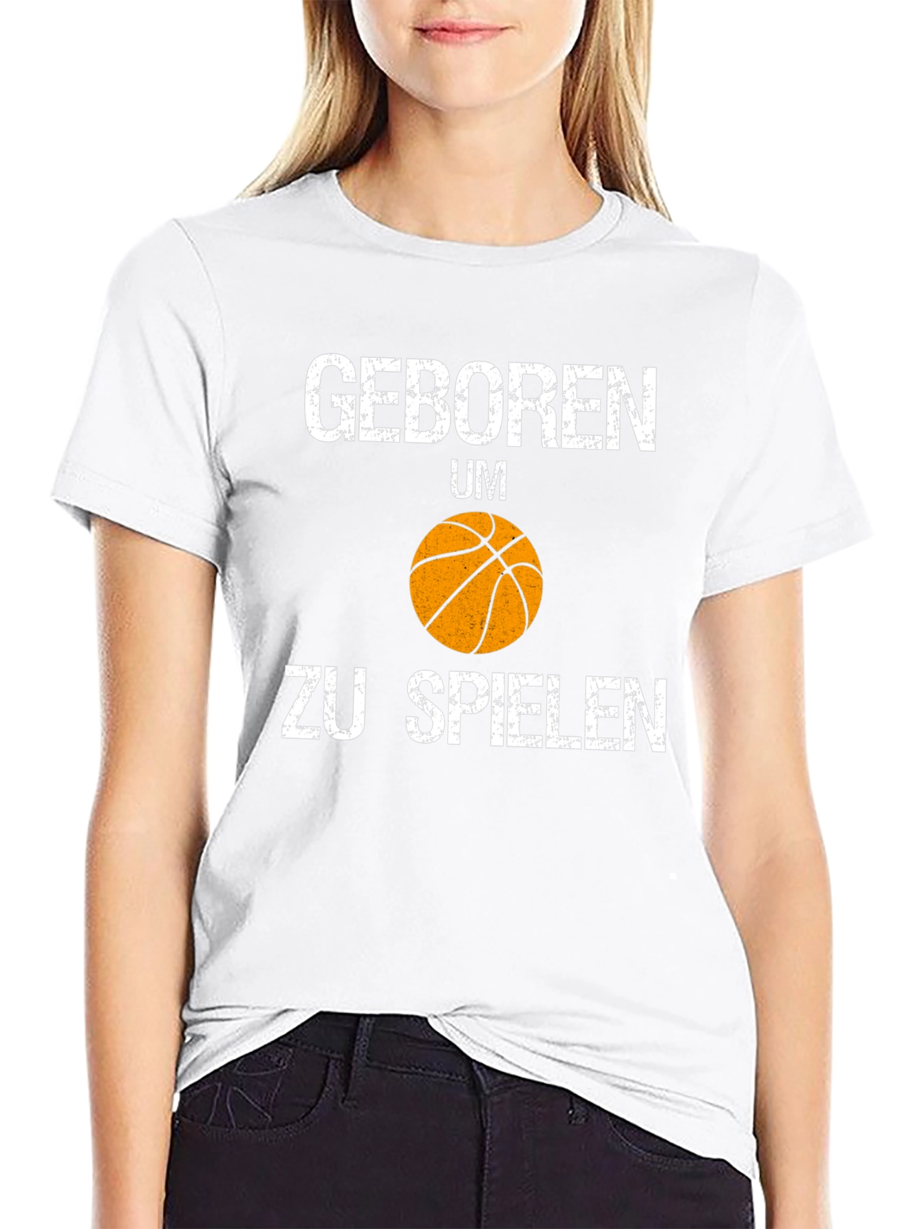 Born to Play Basketball Graphic T-Shirt