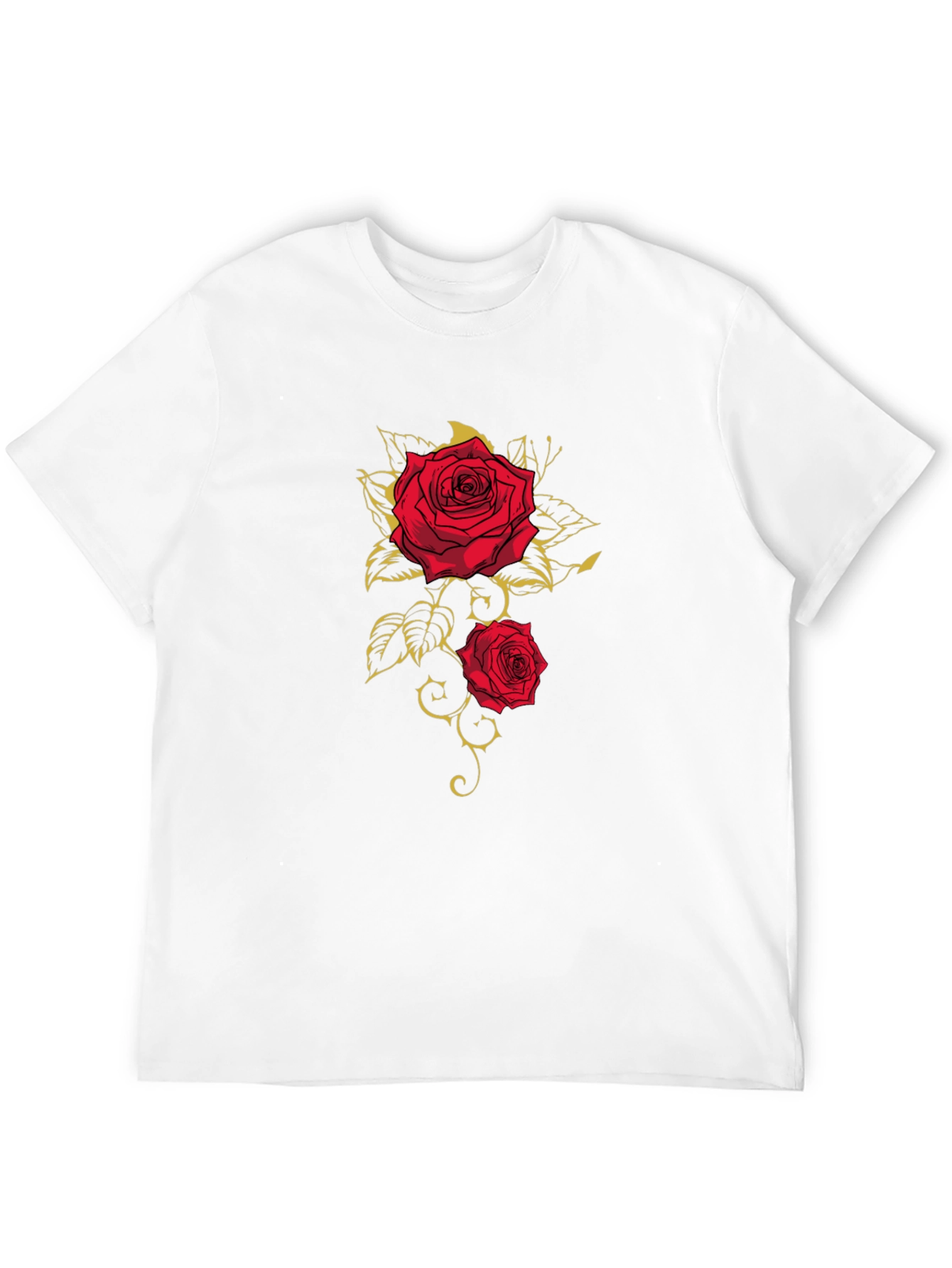 Rose Graphic T-Shirt - Classic Black Tee