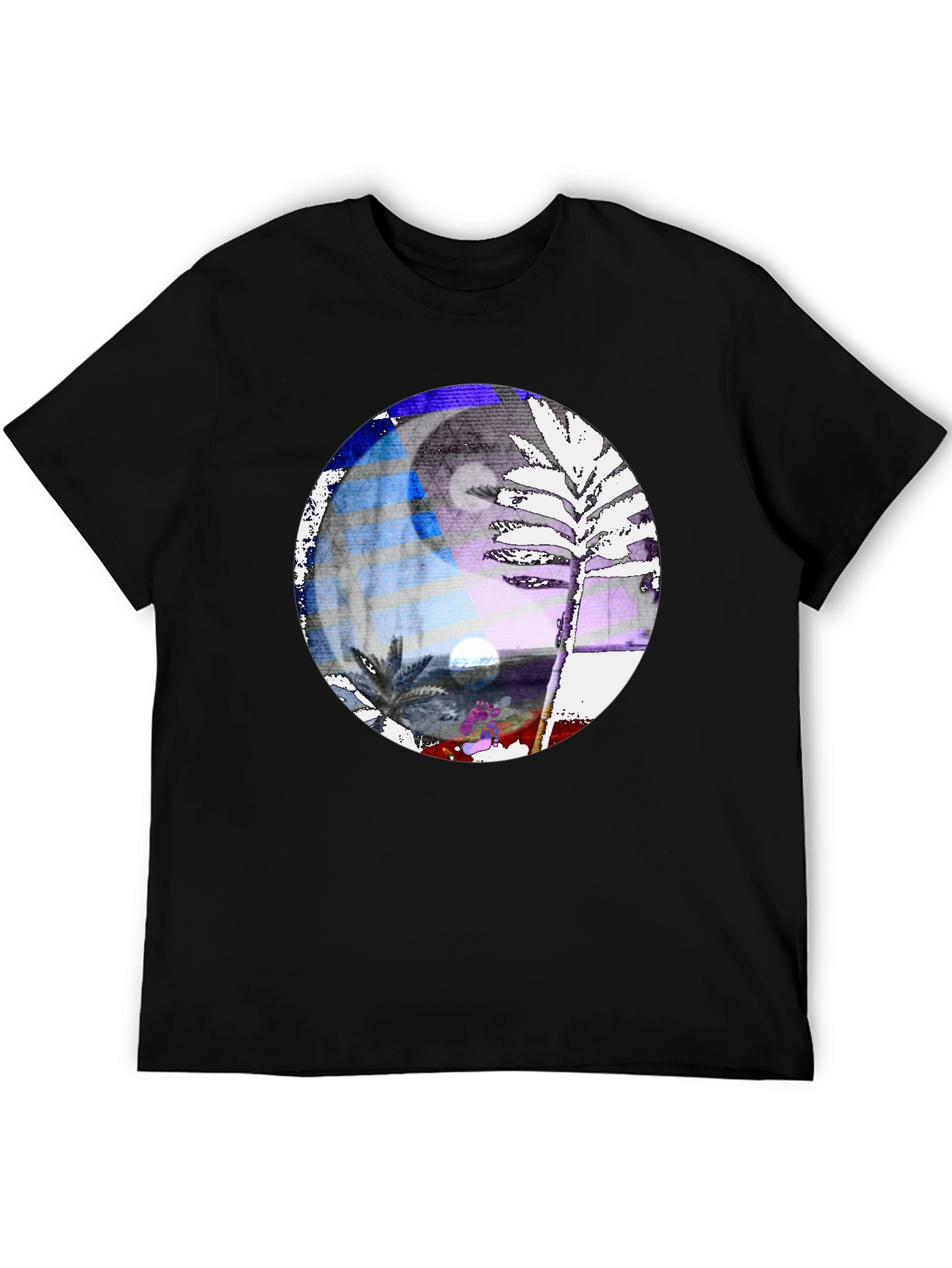 Yin Yang Palm Tree Graphic Tee