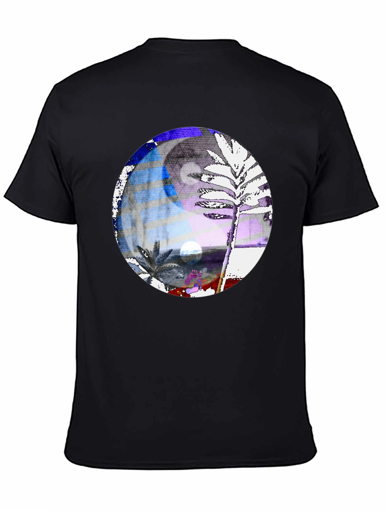 Yin Yang Palm Tree Graphic Tee