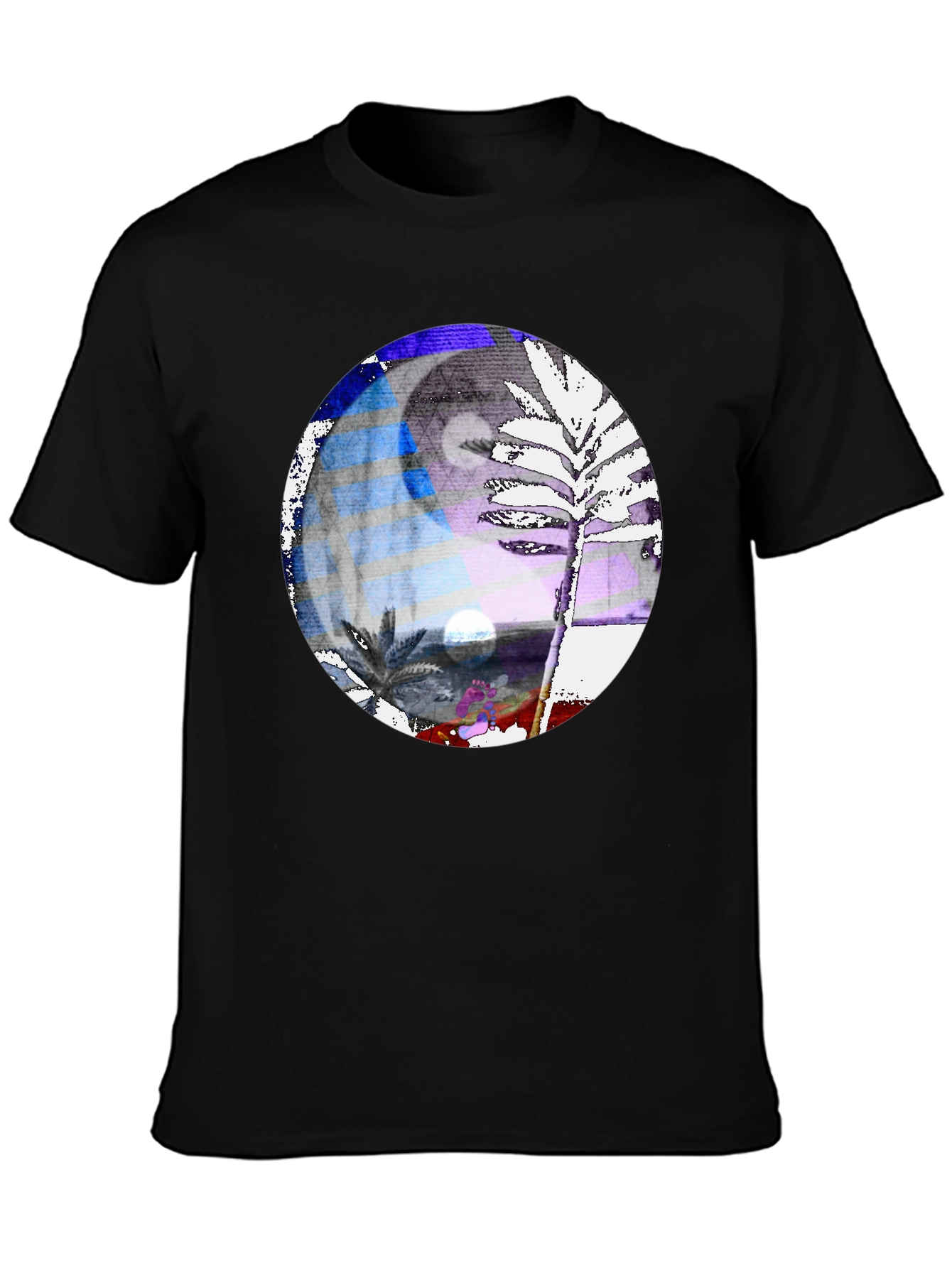 Yin Yang Palm Tree Graphic Tee