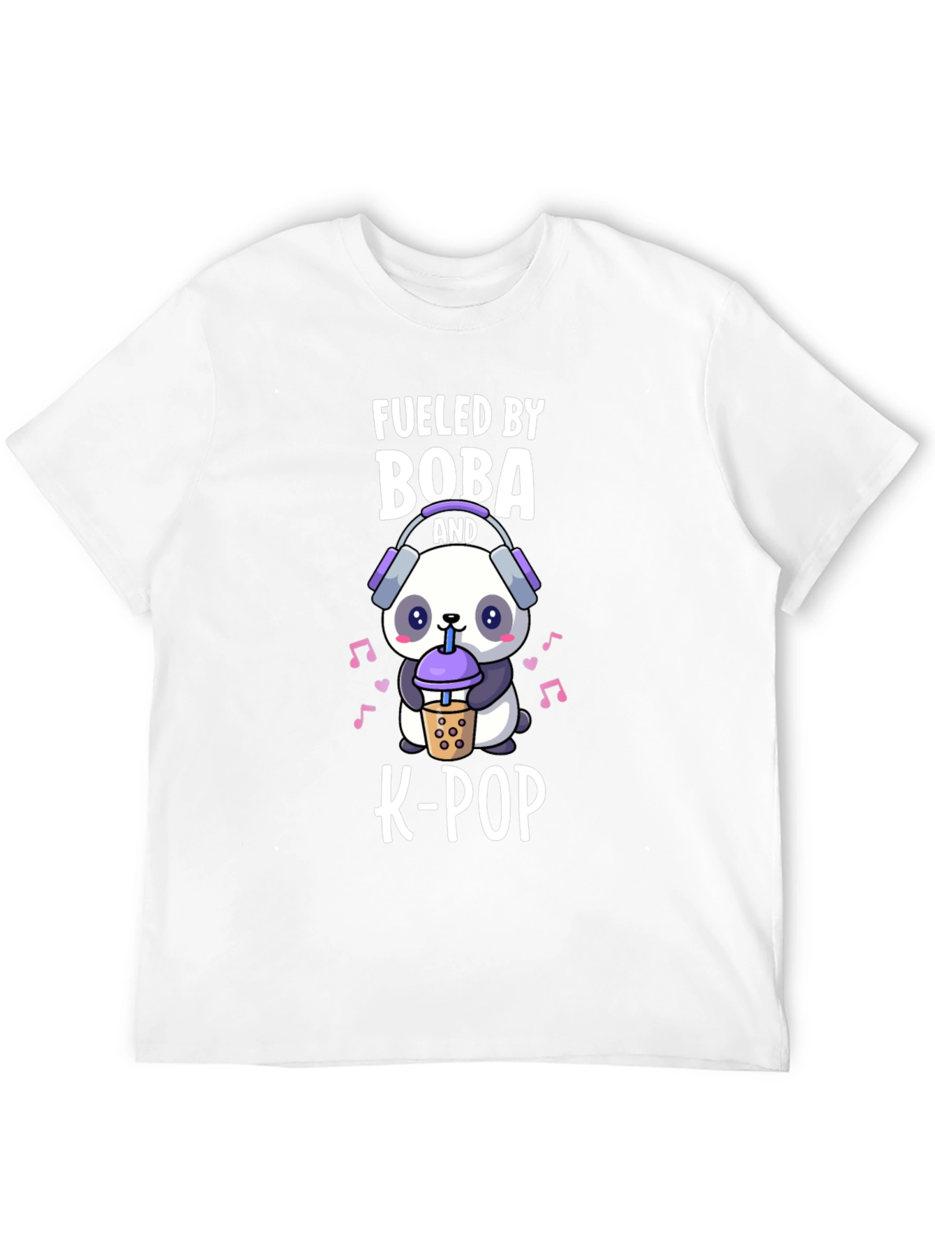 Fueled by Boba and K-Pop Panda Graphic Tee