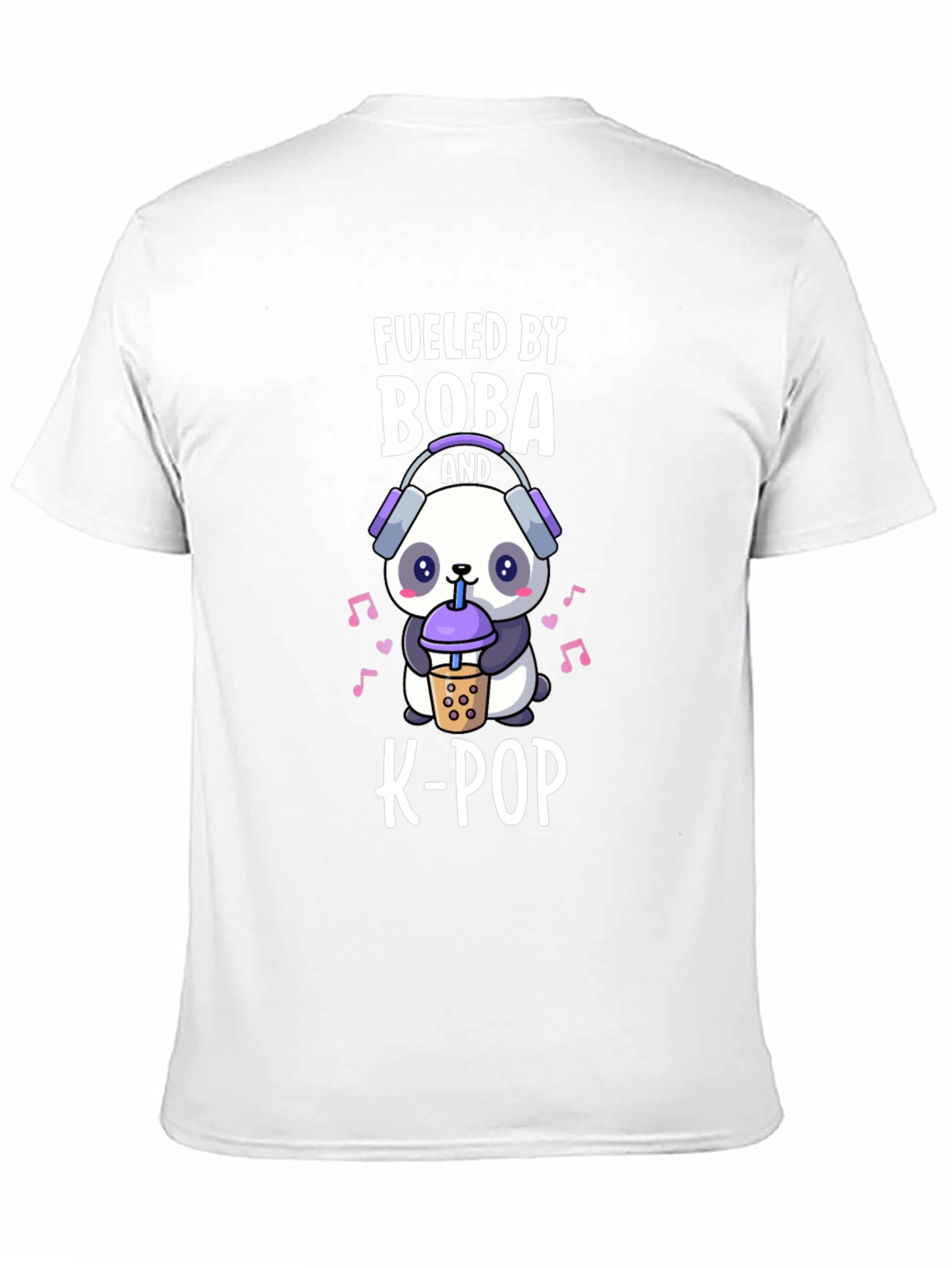 Fueled by Boba and K-Pop Panda Graphic Tee