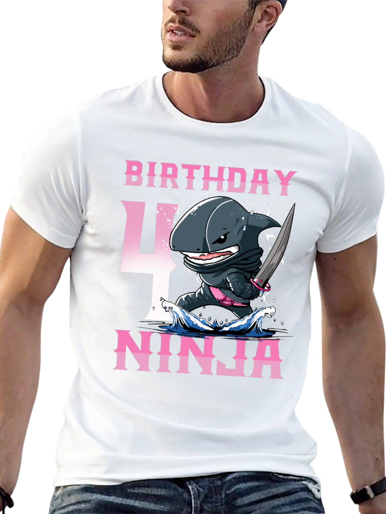Birthday Ninja Shark T-Shirt