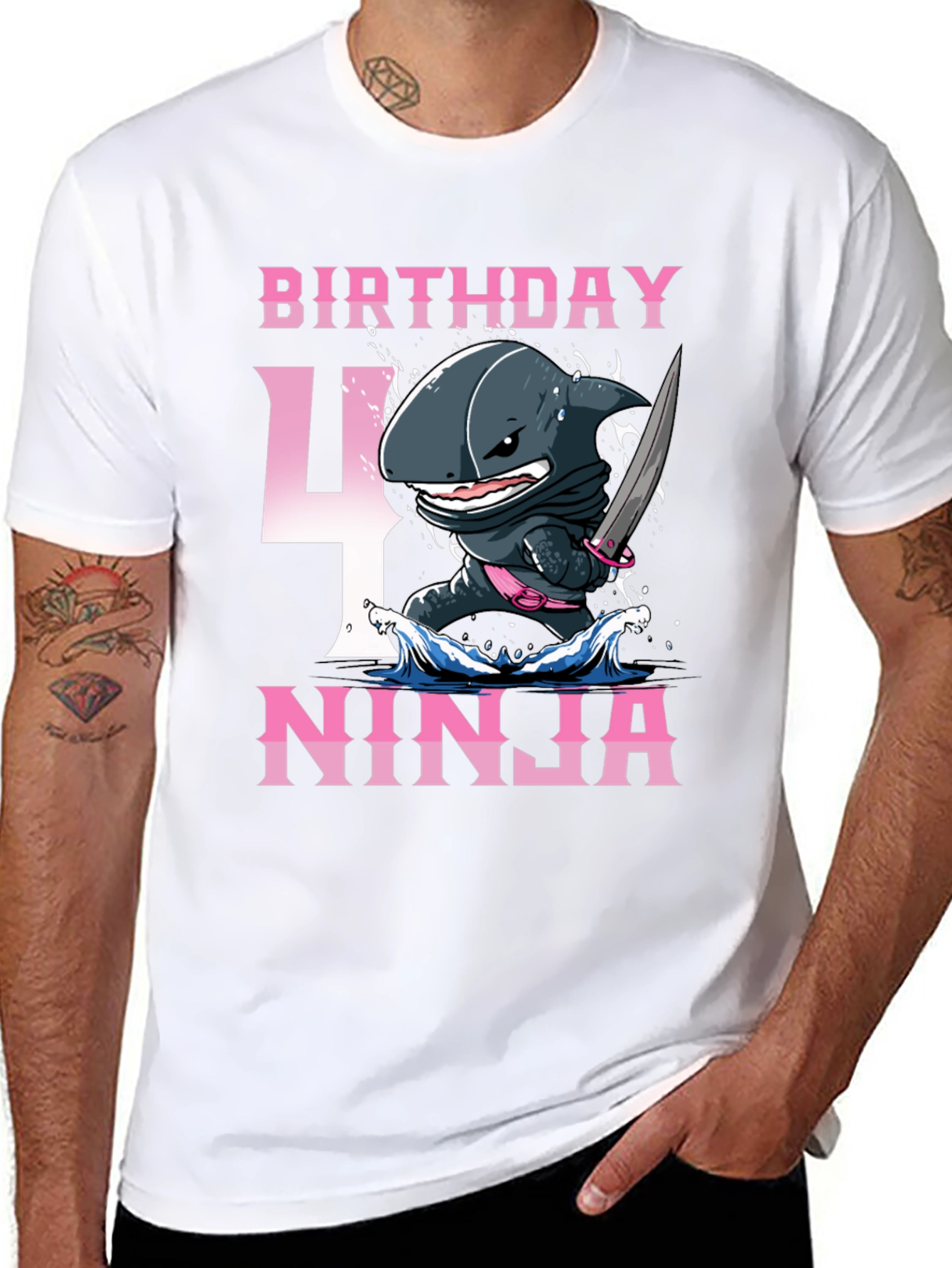 Birthday Ninja Shark T-Shirt
