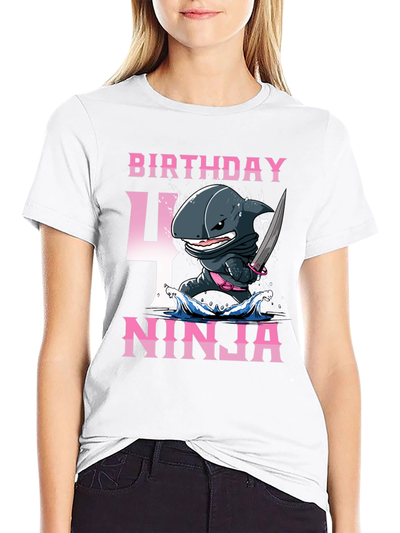 Birthday Ninja Shark T-Shirt