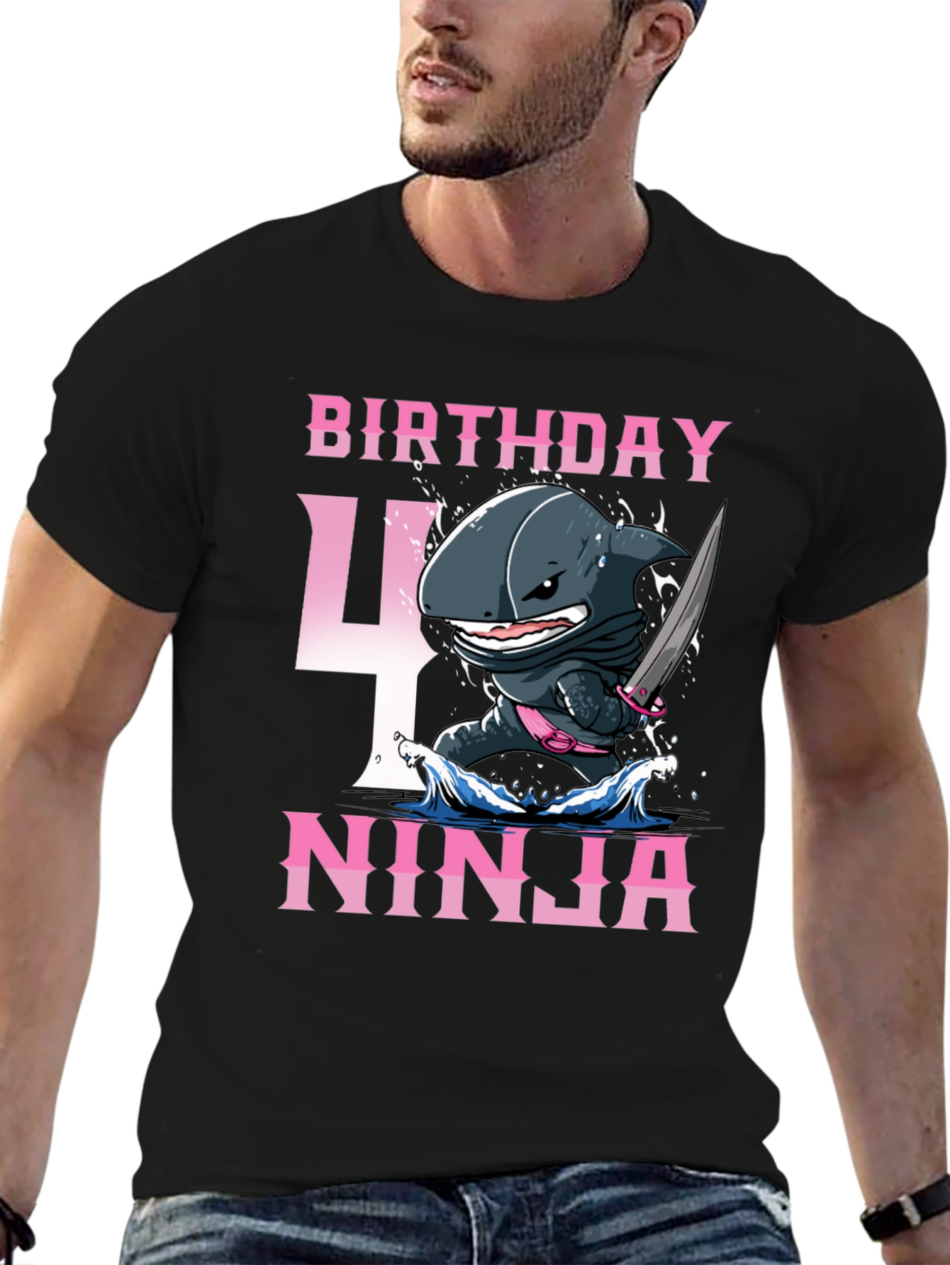 Birthday Ninja Shark T-Shirt