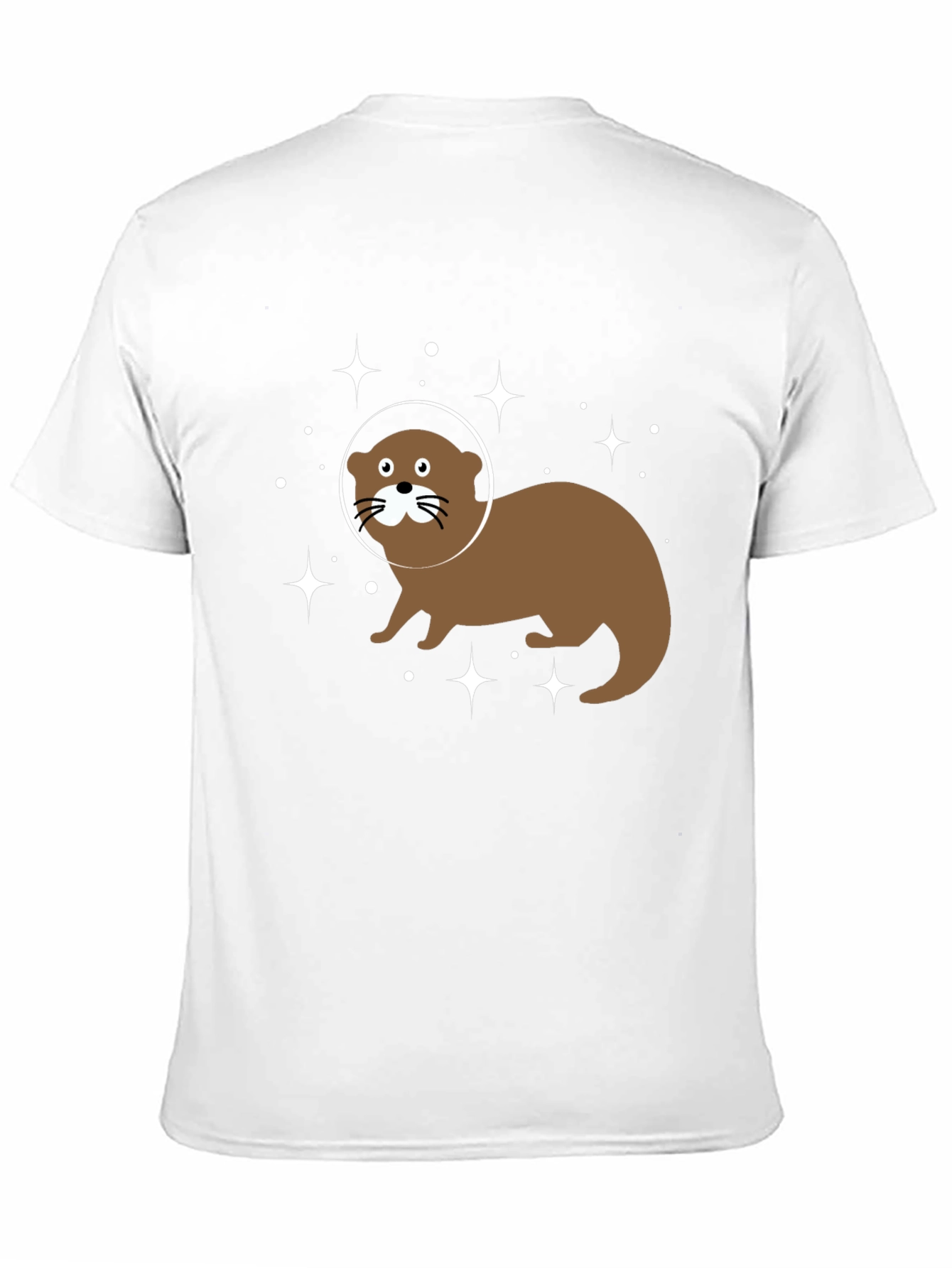 Space Otter Graphic Tee - Black