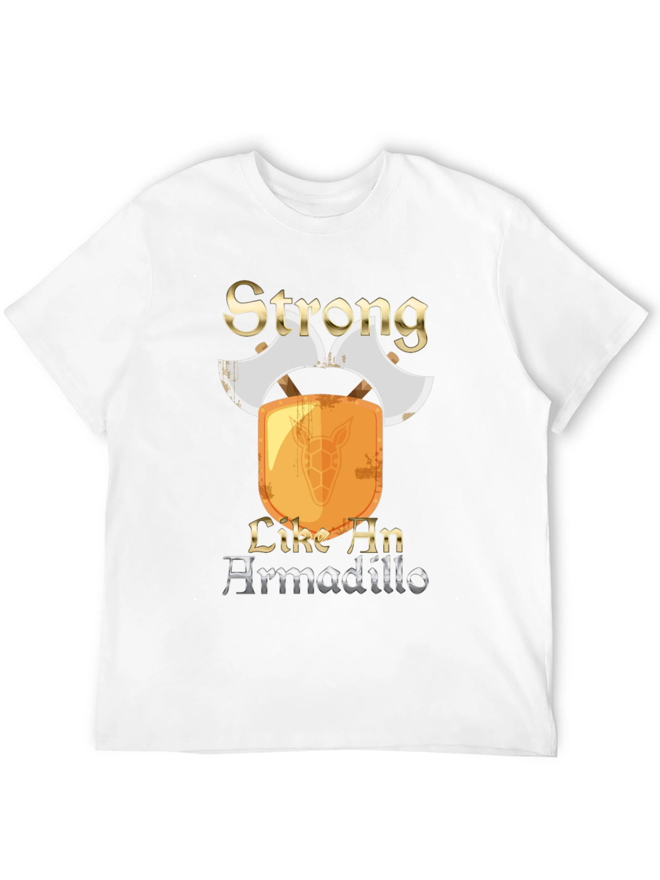 Strong Like An Armadillo Mens T-Shirt