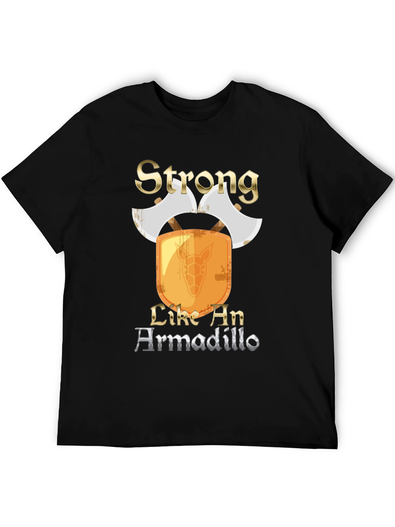 Strong Like An Armadillo Mens T-Shirt