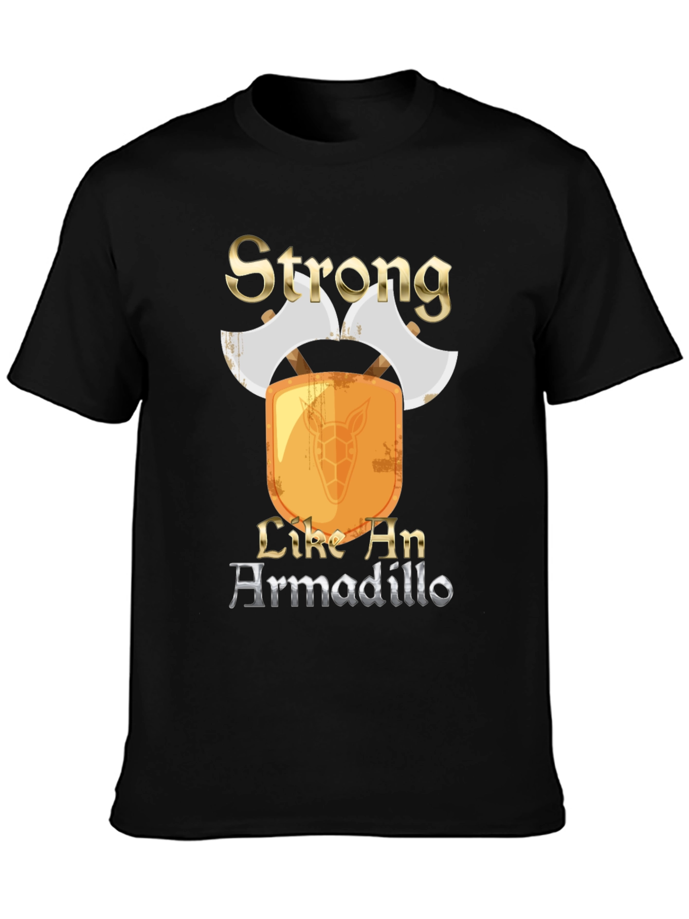 Strong Like An Armadillo Mens T-Shirt