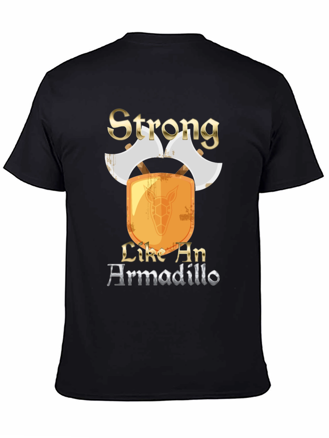 Strong Like An Armadillo Mens T-Shirt