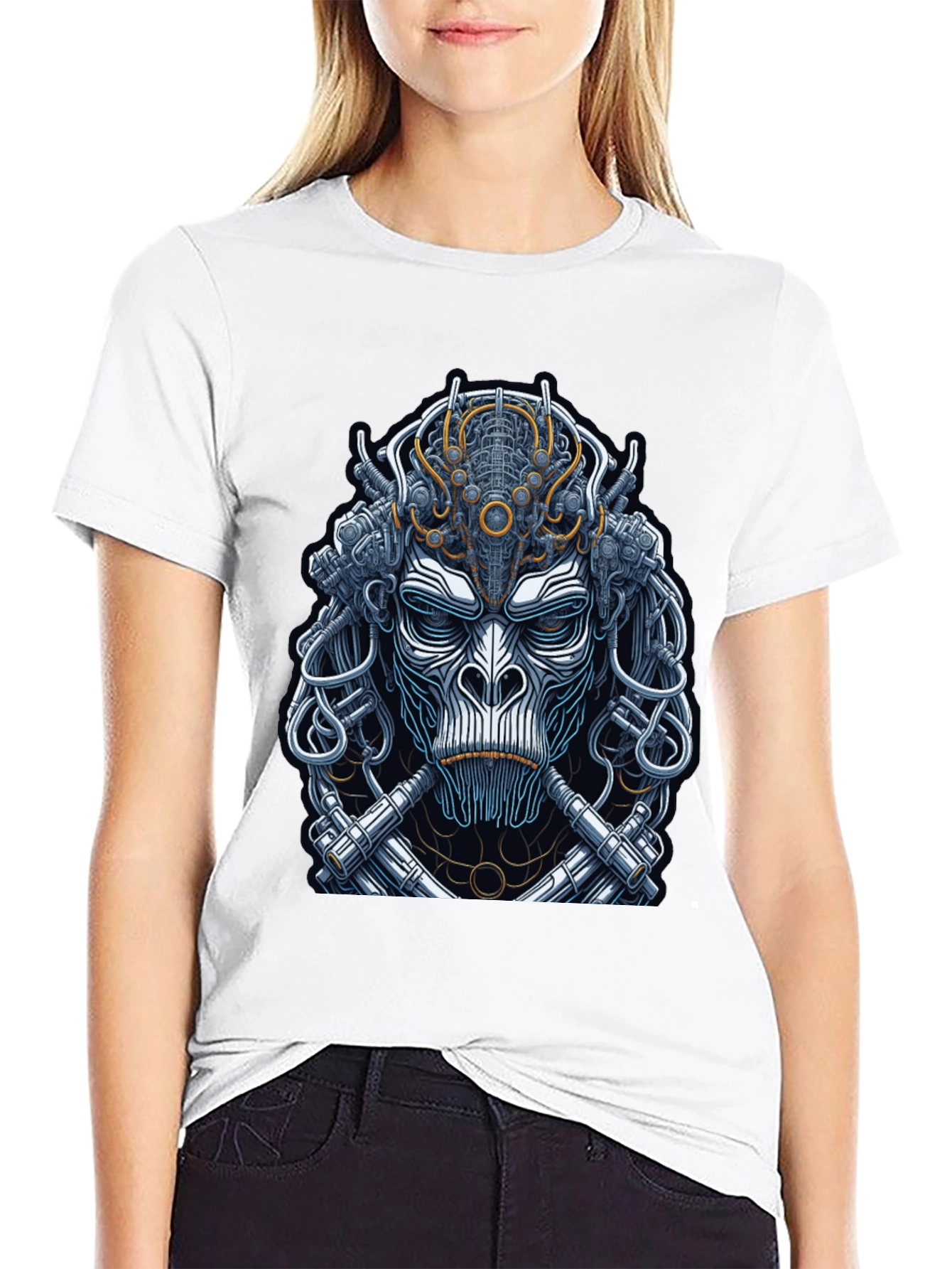 Cyberpunk Monkey Graphic T-Shirt