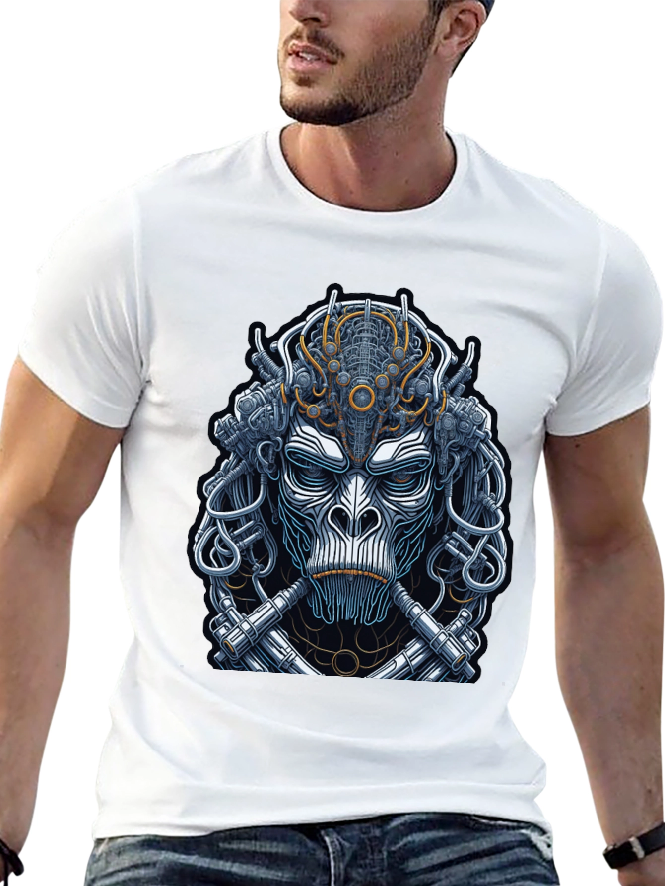Cyberpunk Monkey Graphic T-Shirt