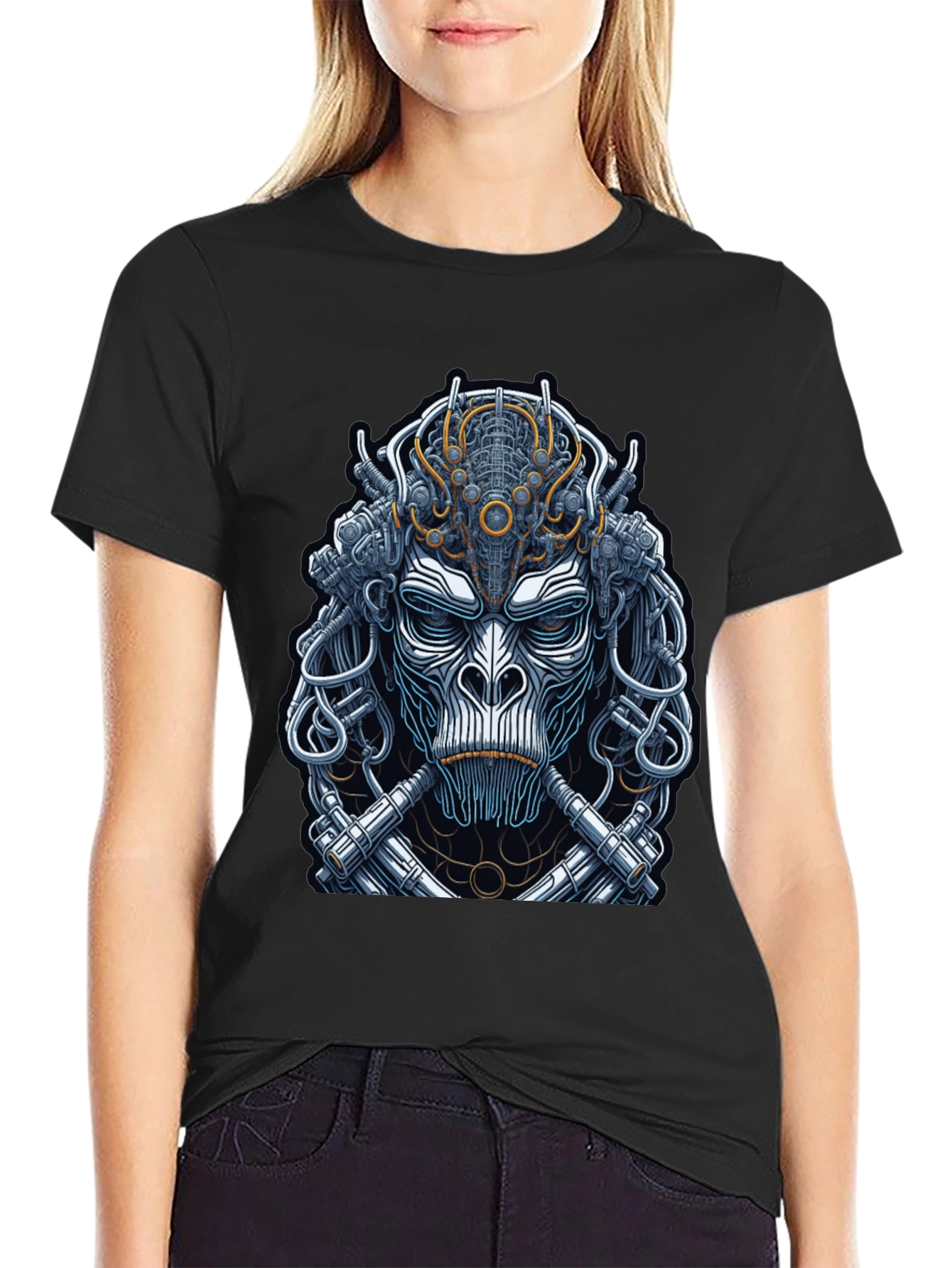 Cyberpunk Monkey Graphic T-Shirt
