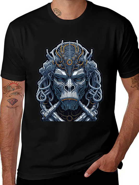 Cyberpunk Monkey Graphic T-Shirt