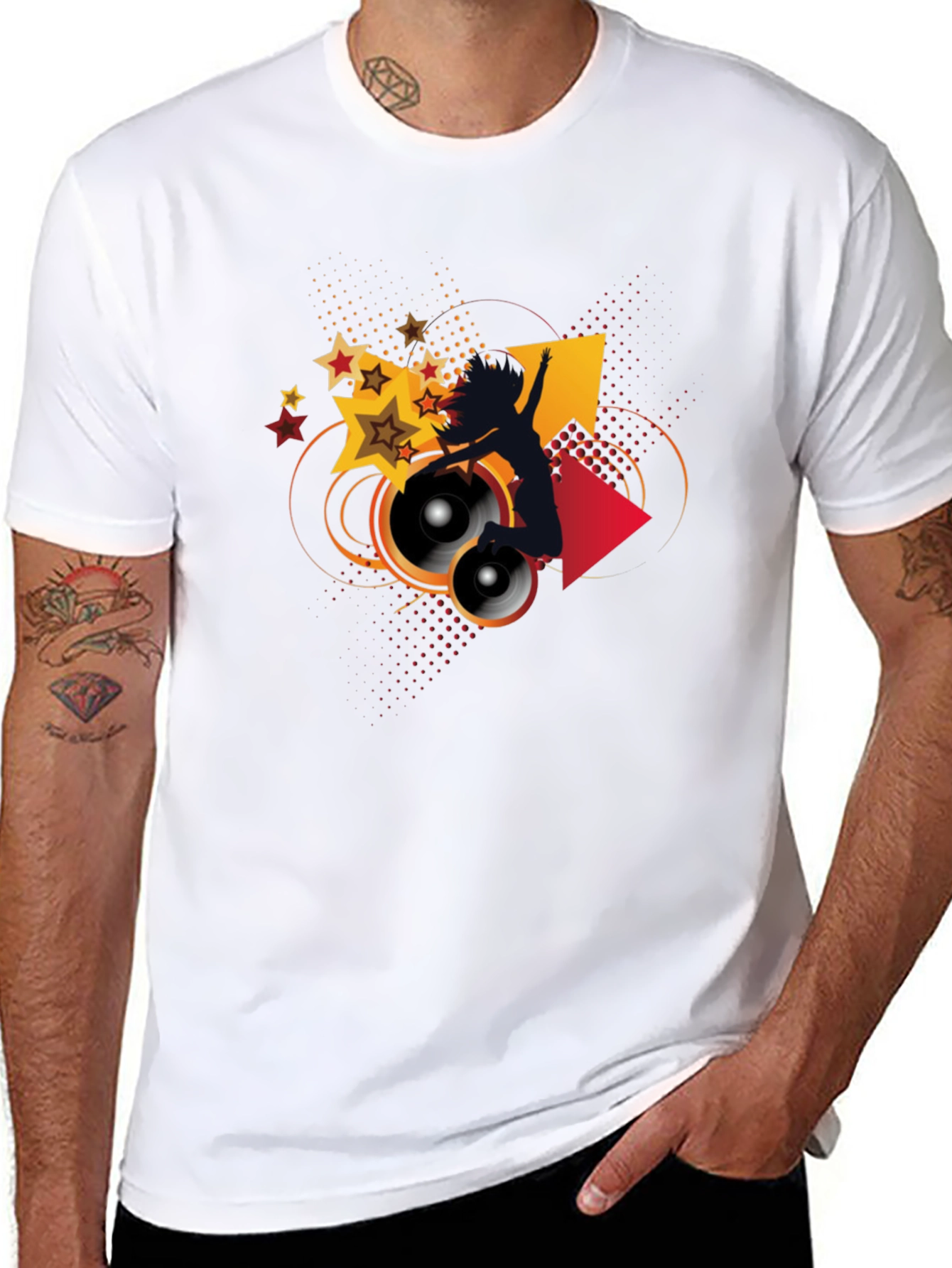 Groovy Dance Graphic Tee - Black