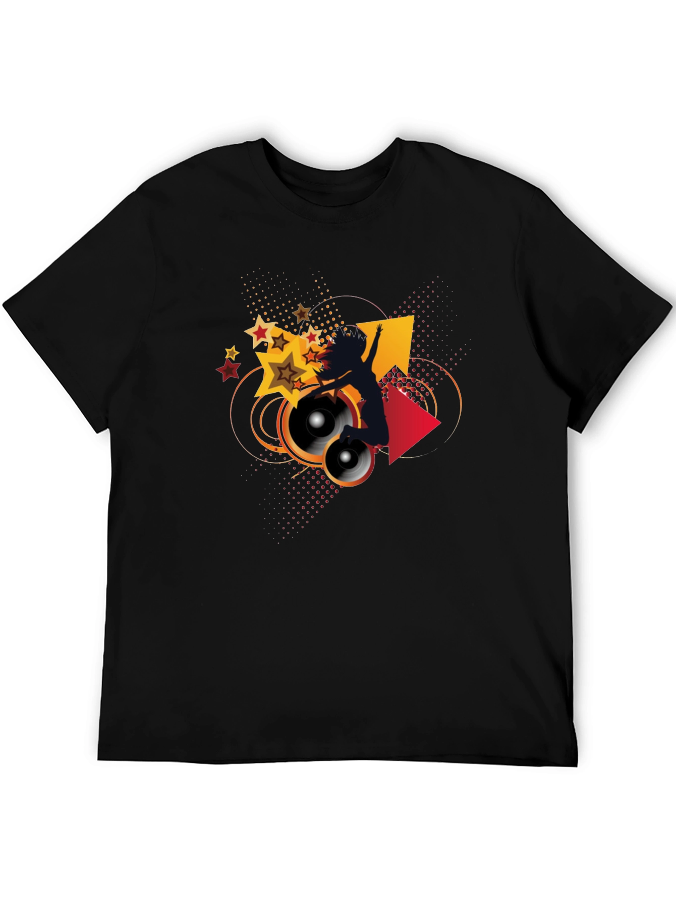 Groovy Dance Graphic Tee - Black