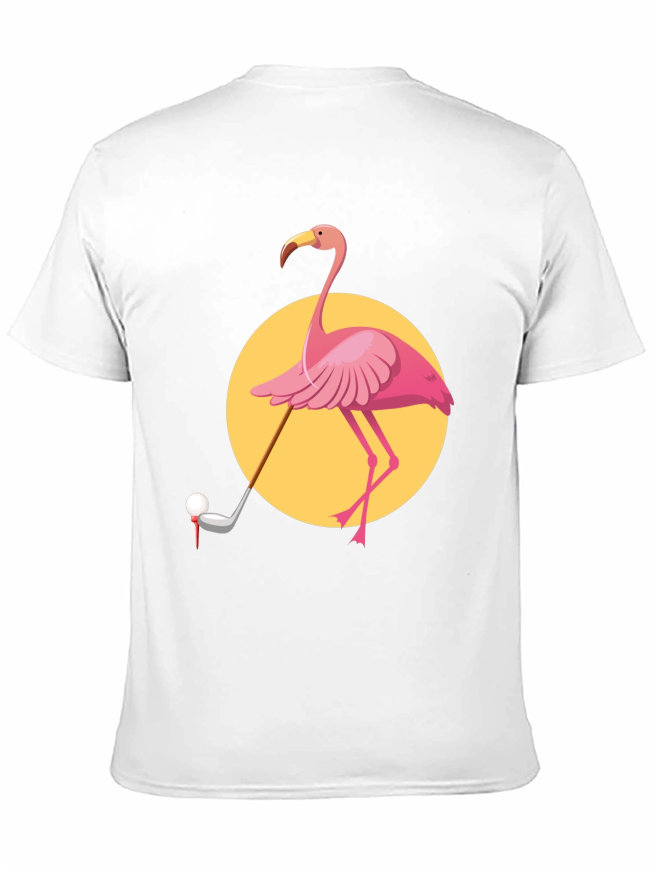 Flamingo Golf T-Shirt - Unique Graphic Tee