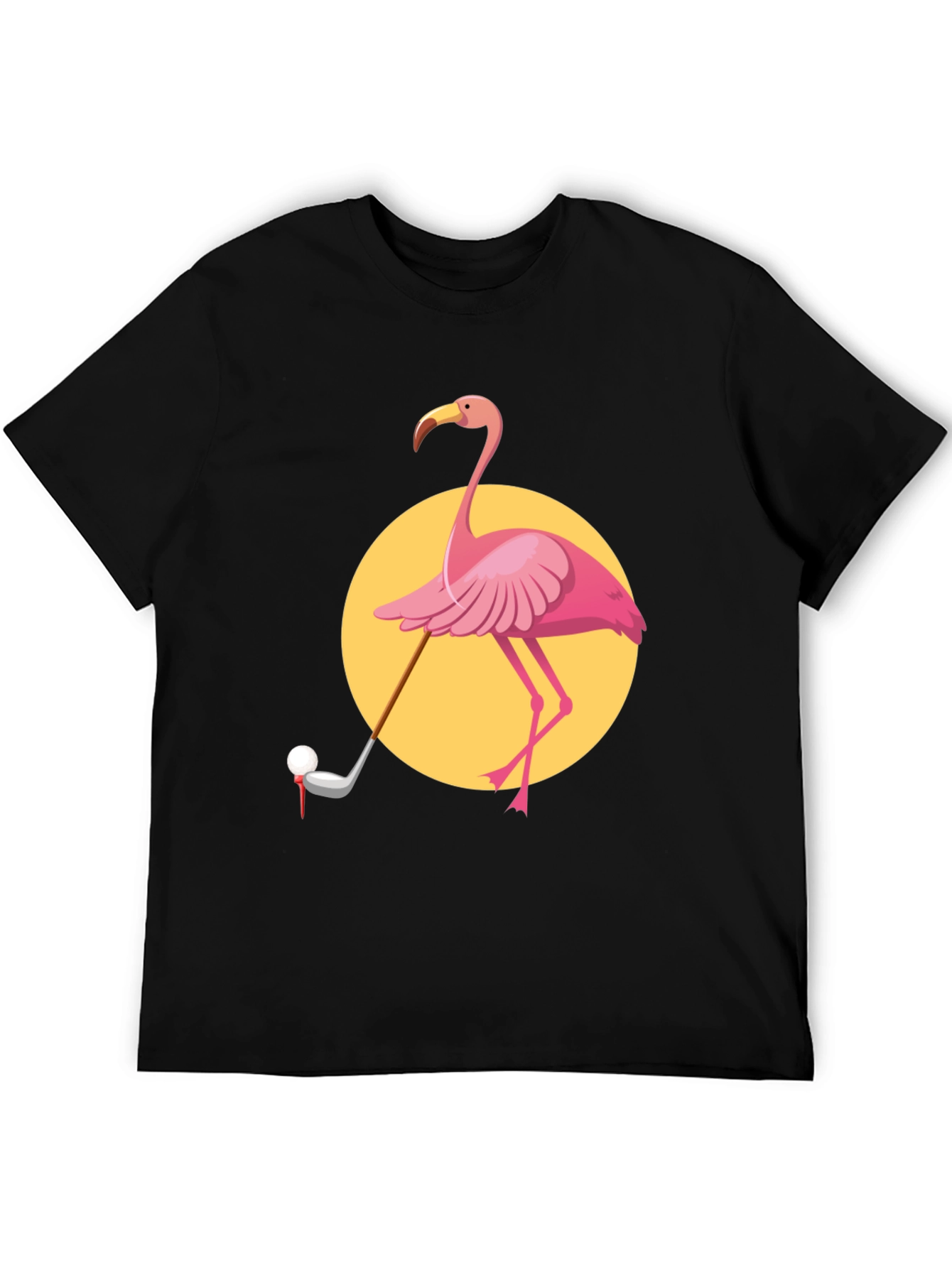 Flamingo Golf T-Shirt - Unique Graphic Tee