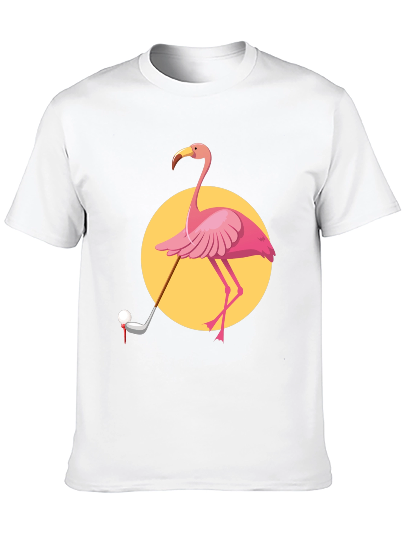 Flamingo Golf T-Shirt - Unique Graphic Tee