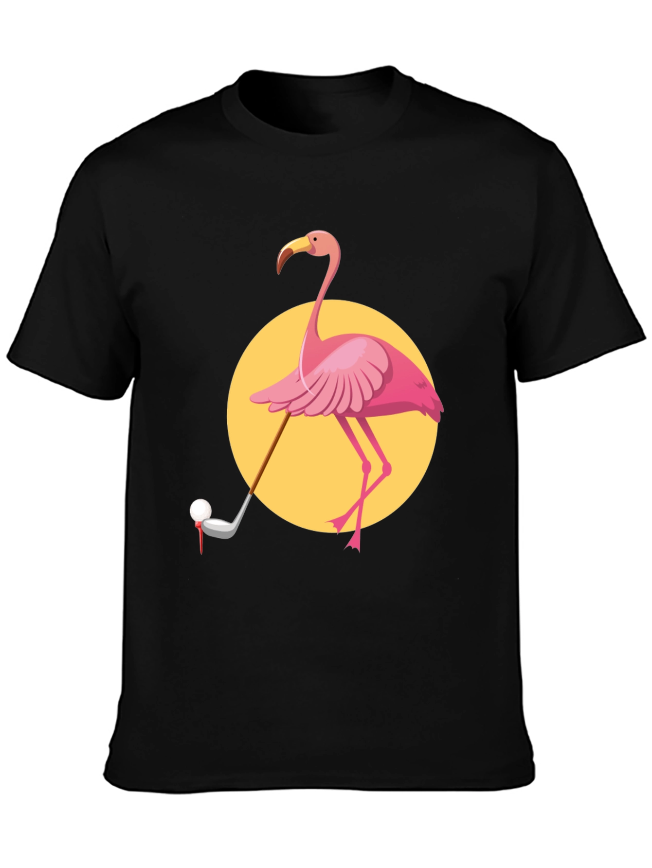 Flamingo Golf T-Shirt - Unique Graphic Tee