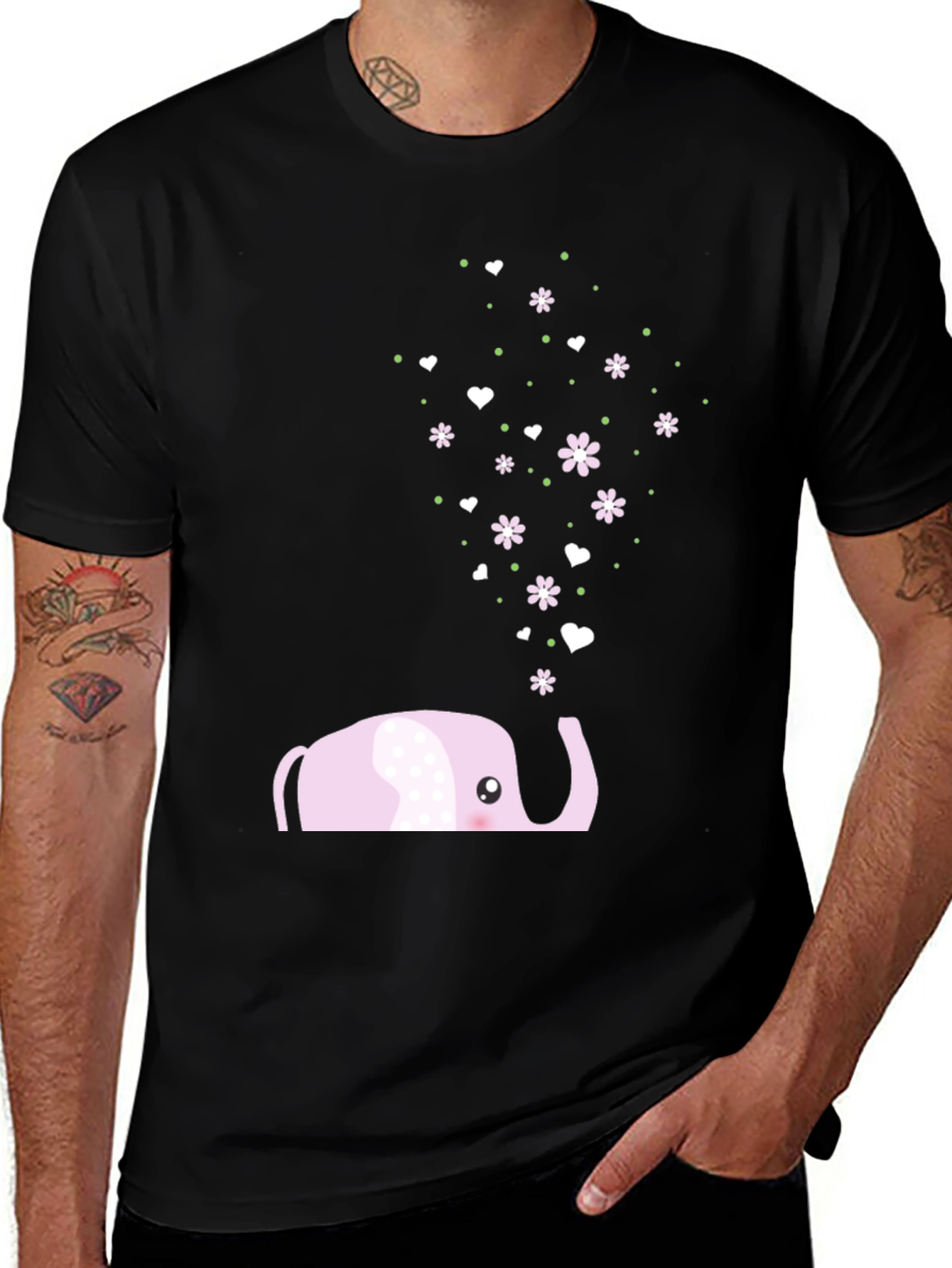 Cute Elephant Graphic Tee