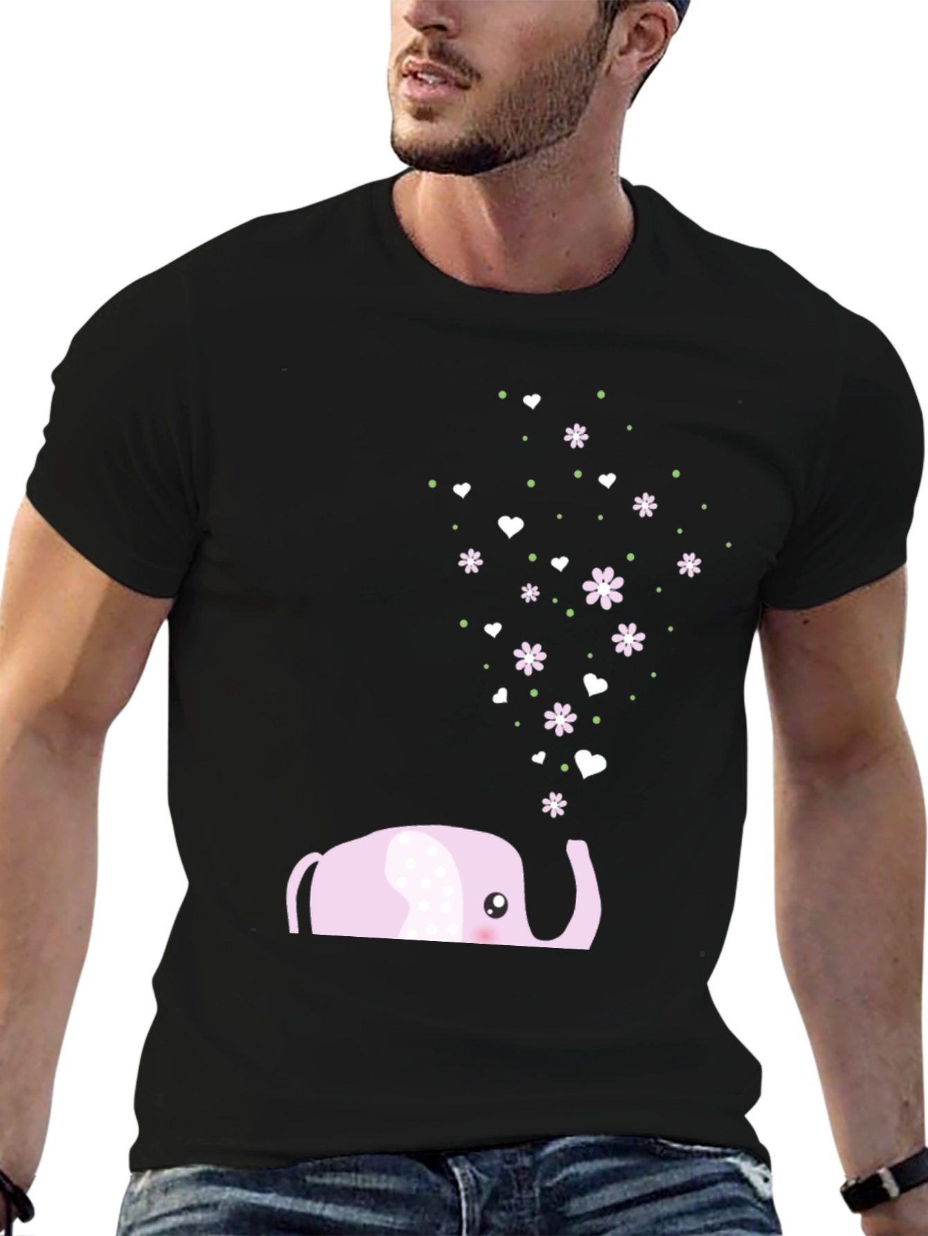 Cute Elephant Graphic Tee