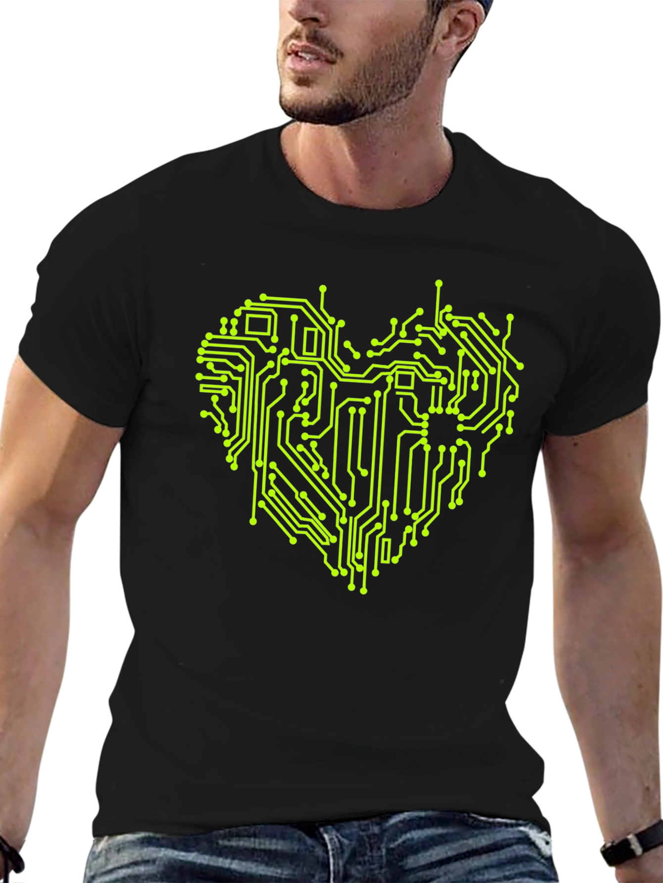 Tech Heart T-Shirt - Circuit Board Love