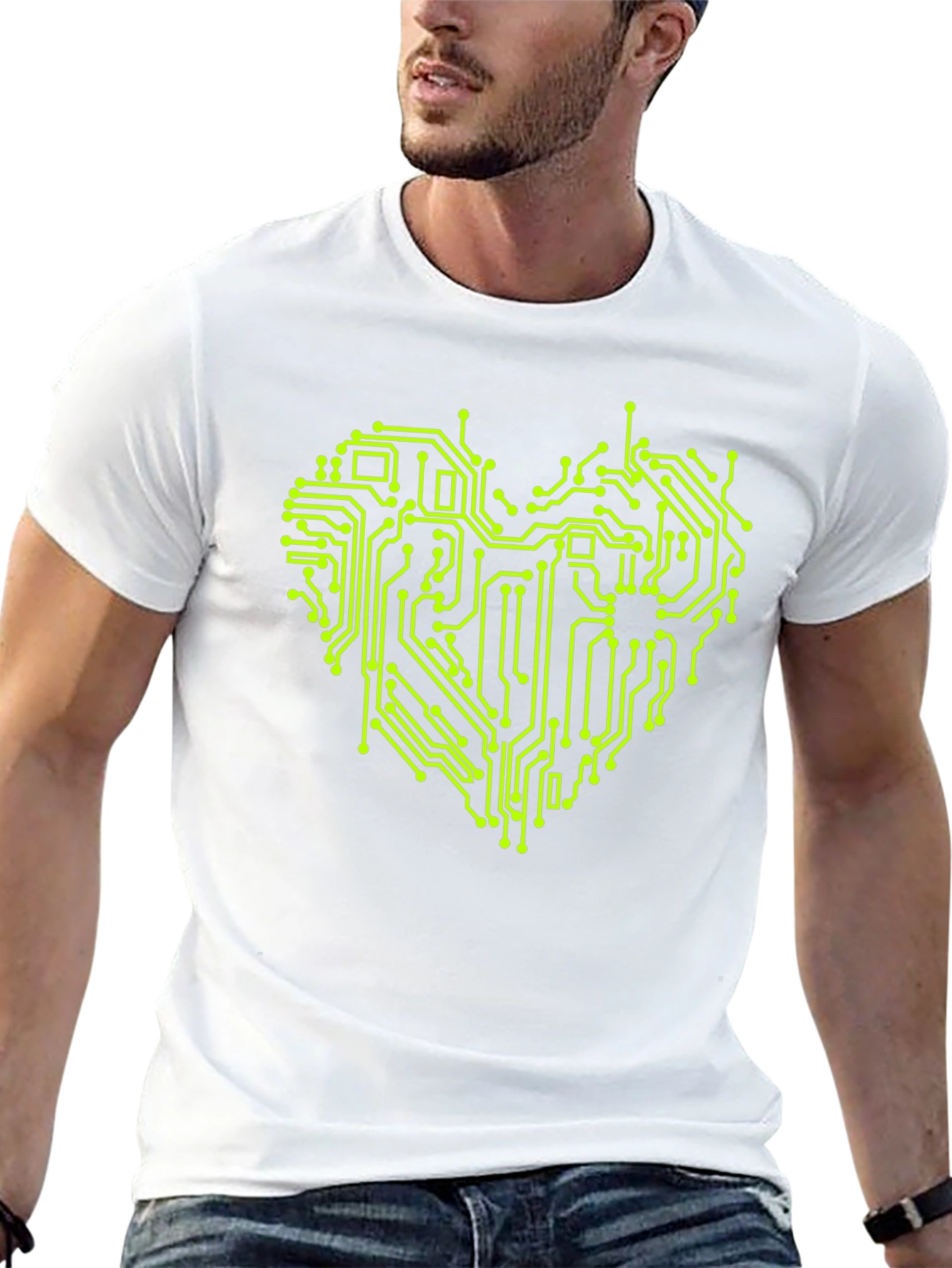Tech Heart T-Shirt - Circuit Board Love