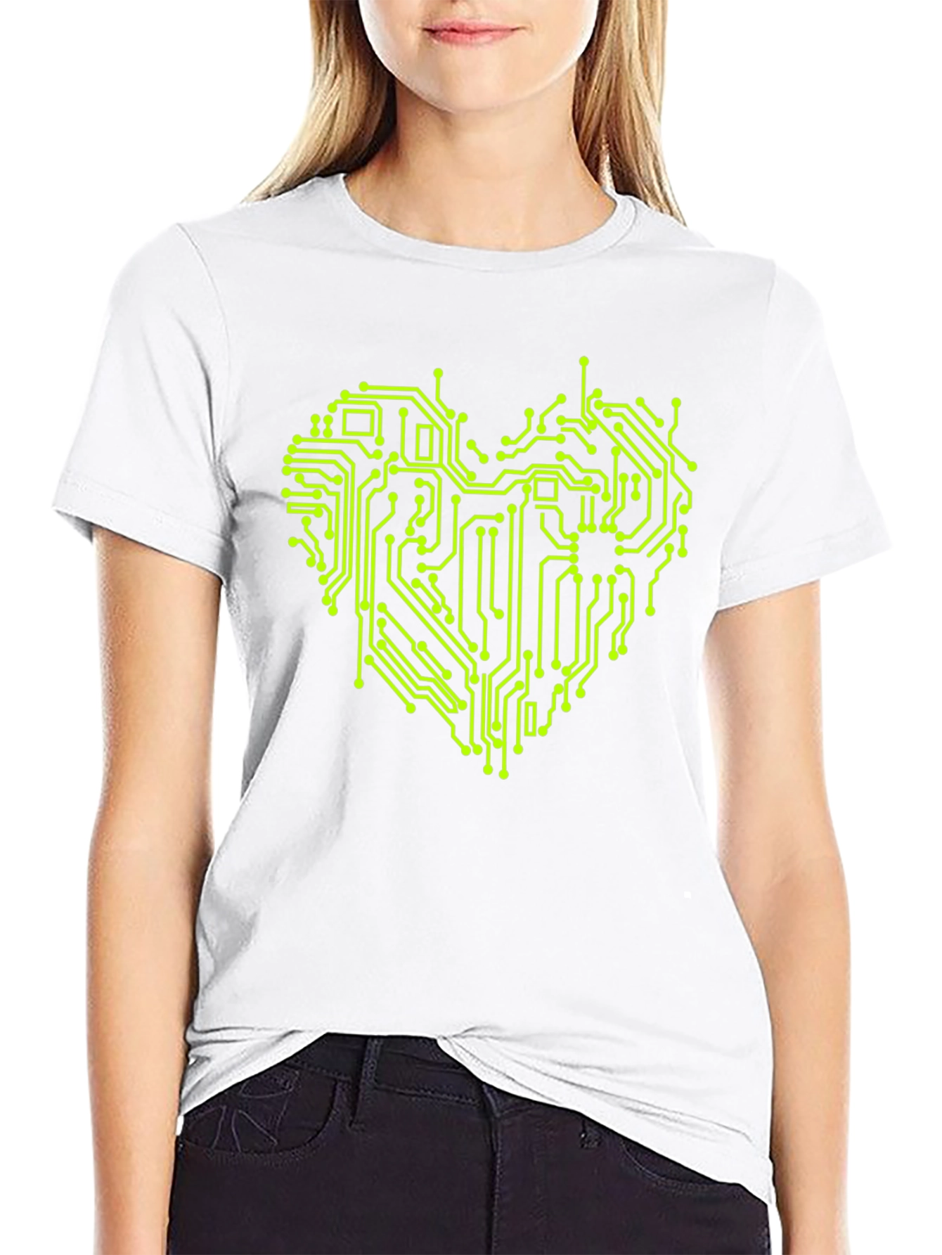 Tech Heart T-Shirt - Circuit Board Love