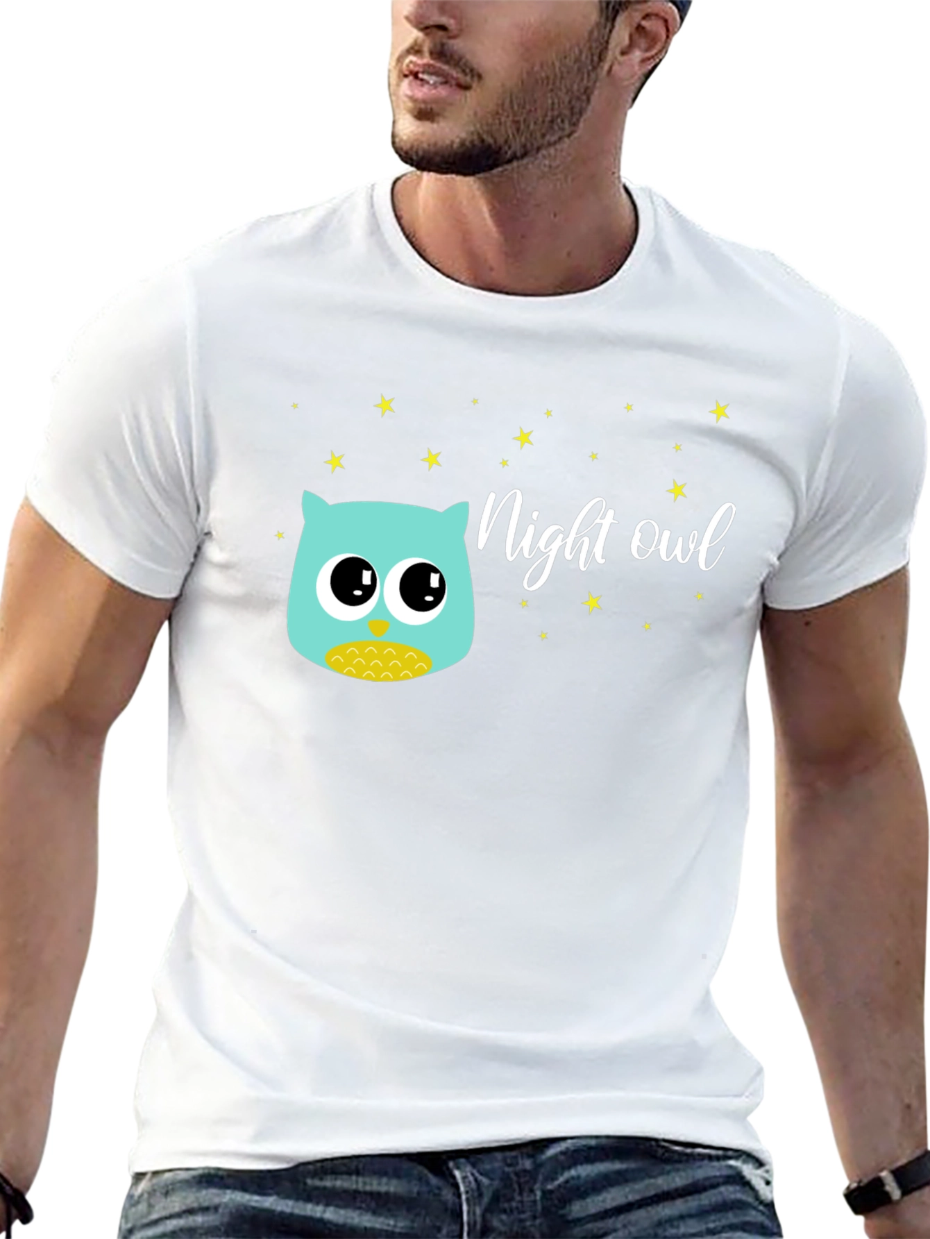 Night Owl Graphic Tee - Black