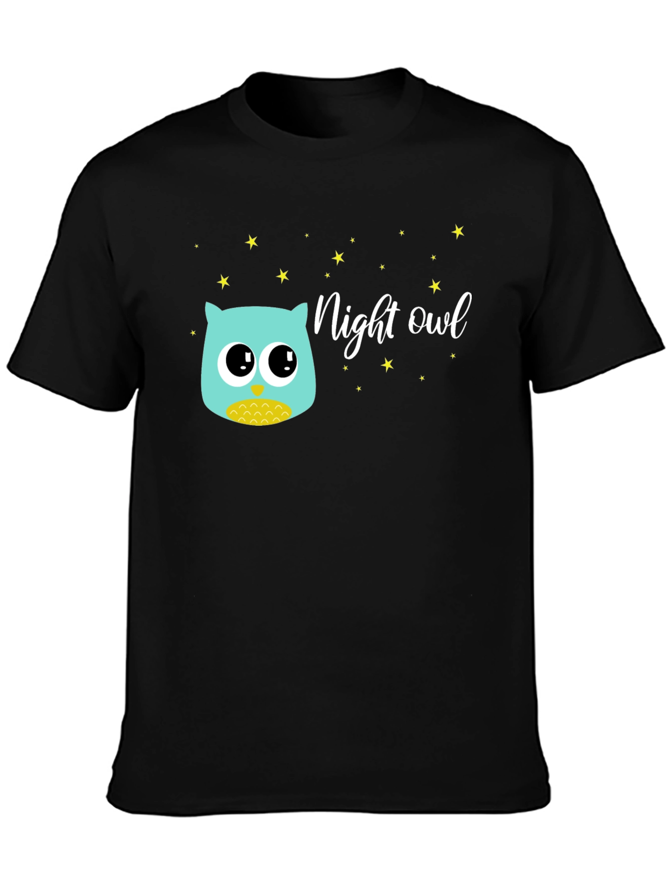 Night Owl Graphic Tee - Black