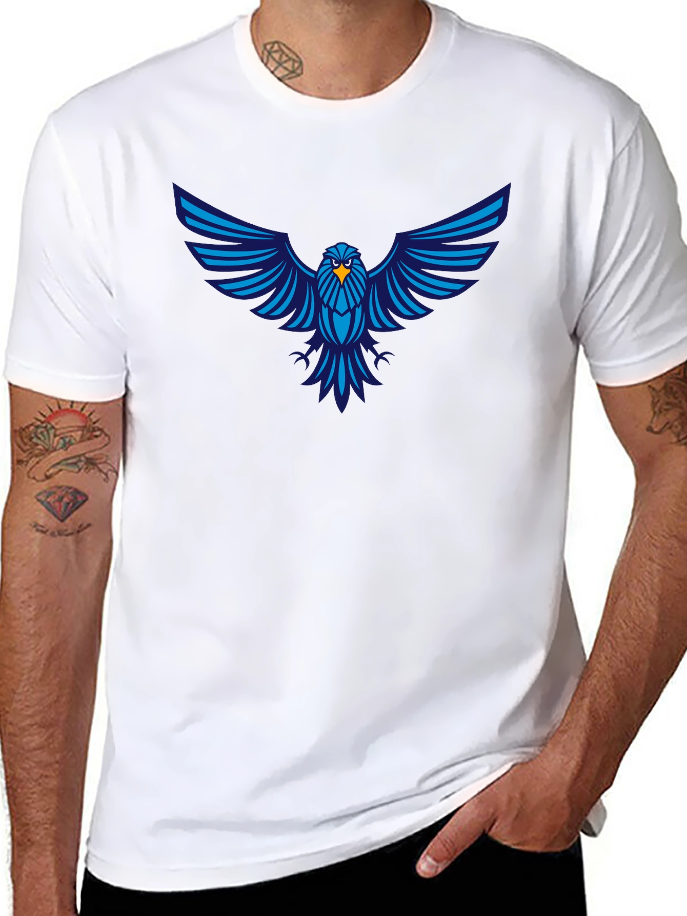 Blue Eagle Graphic T-Shirt - Stylish Mens Tee